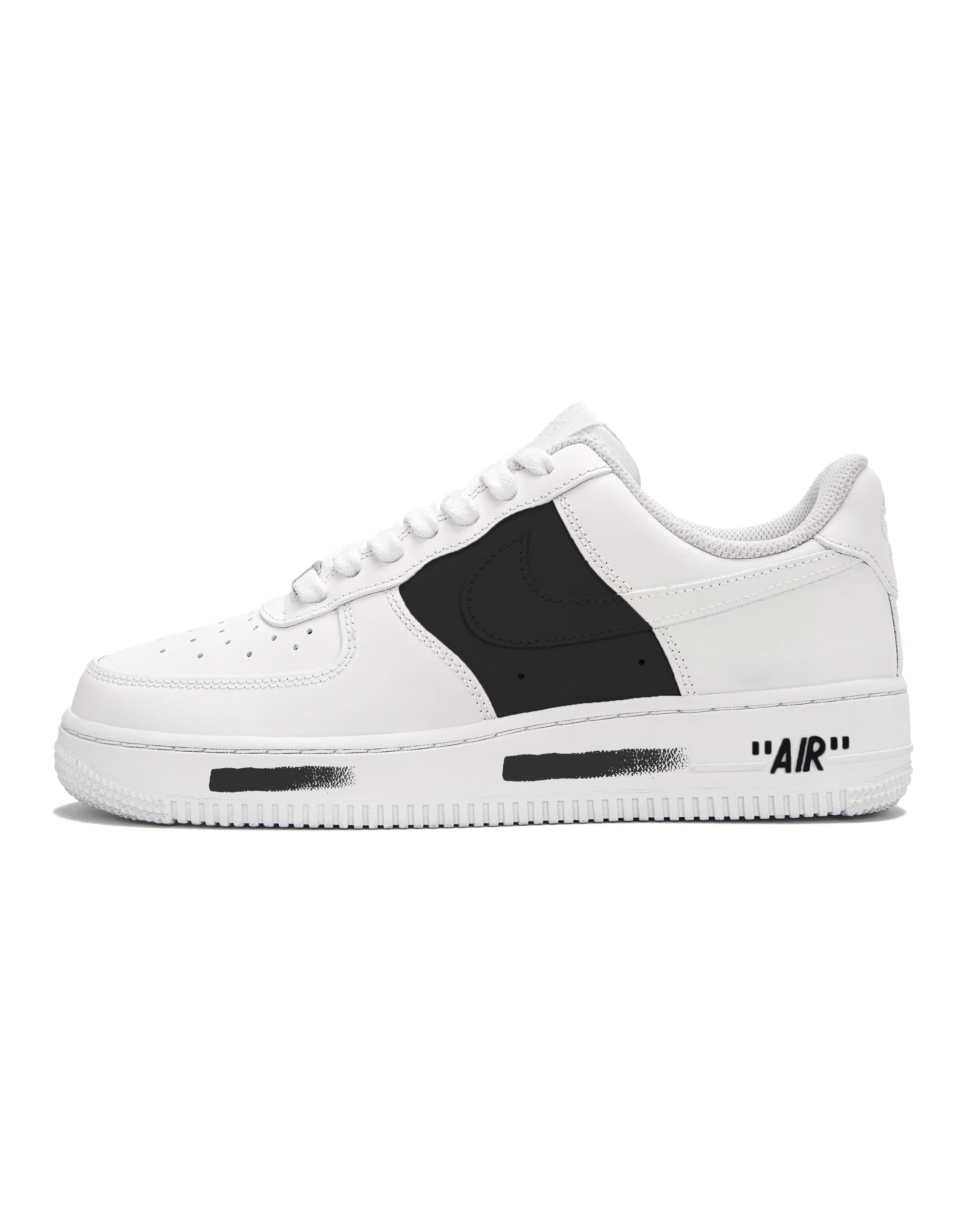 Custom SneakersNike Air Force 1 Minimalist Track G Comfortable Versatile American Street Low-Top Skate Shoes Unisex