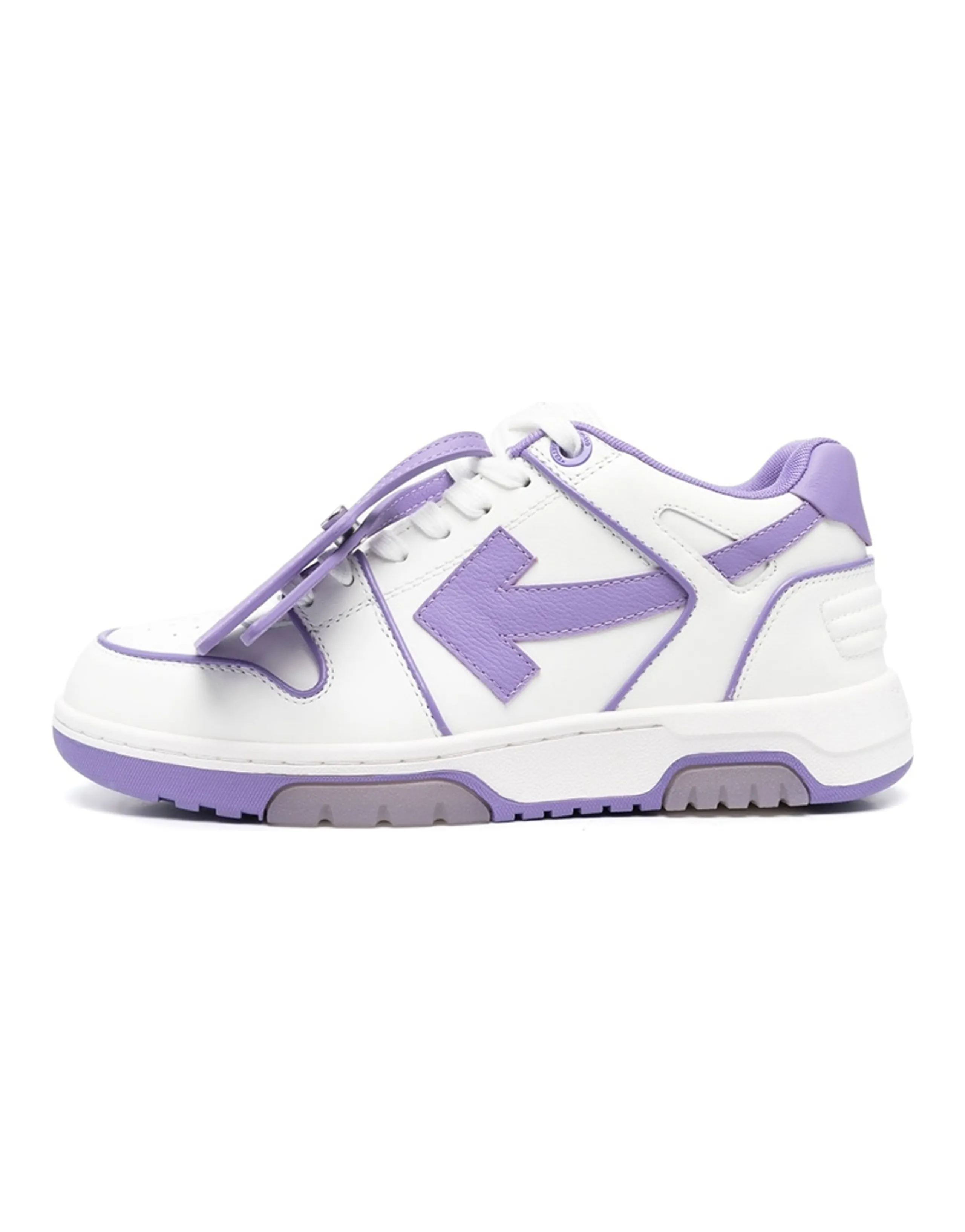 OFF WHITE Out Of Office Low Top Leather Sneaker 'Purple White' Women's