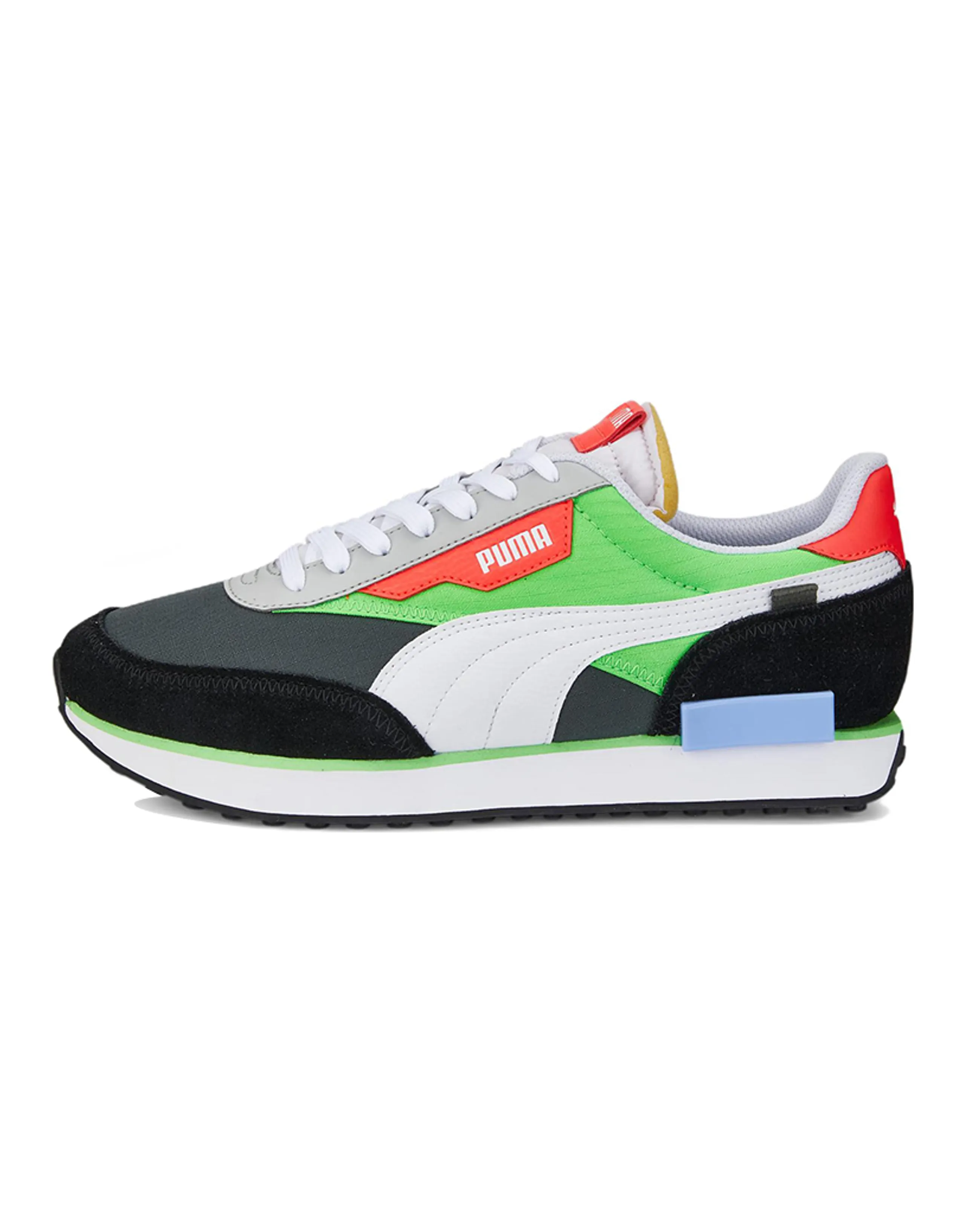Puma Future Rider "Play On" Dark Shadow Fluo Green