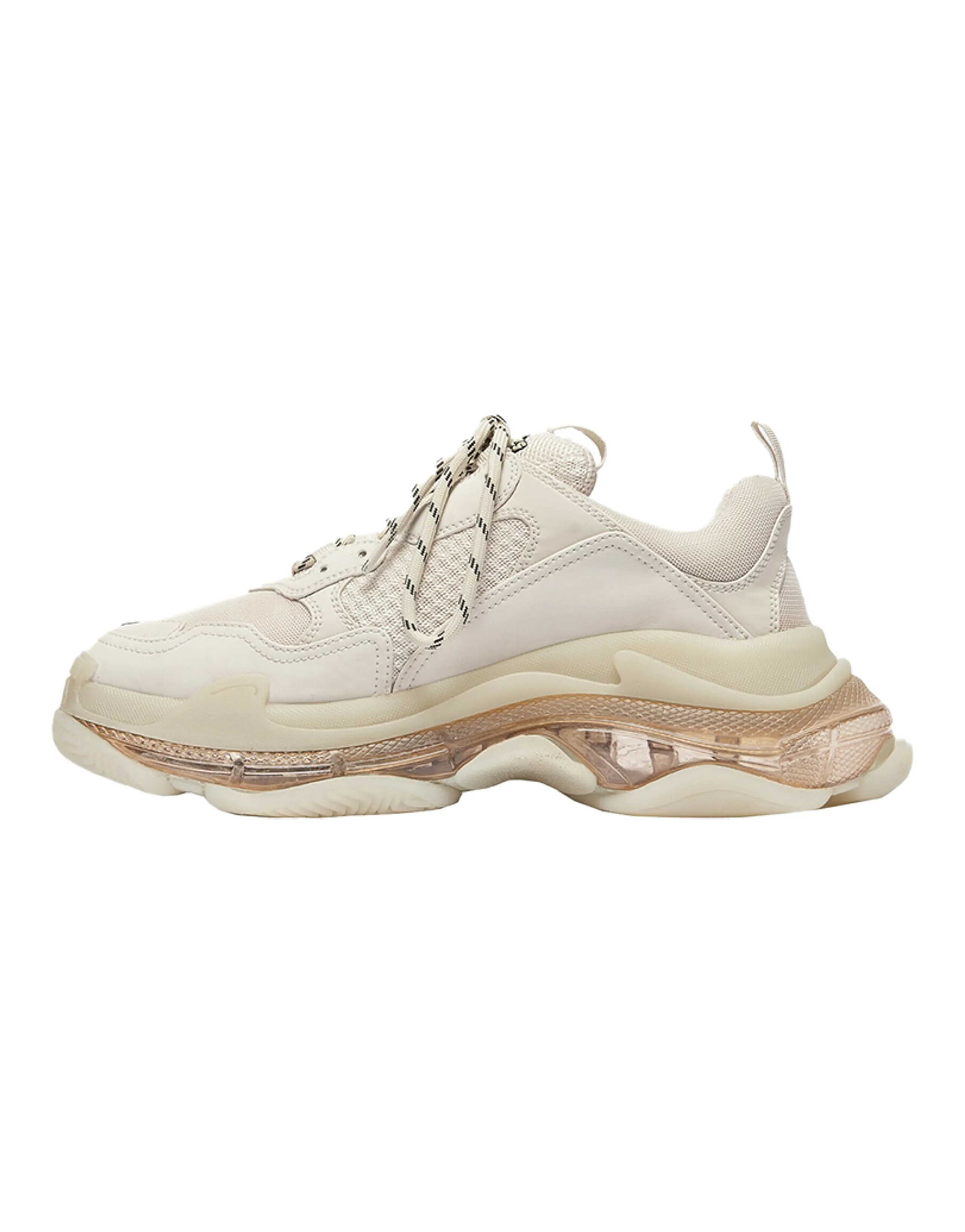 Balenciaga Triple S "Clear Sole" Nude Sneakers Women's