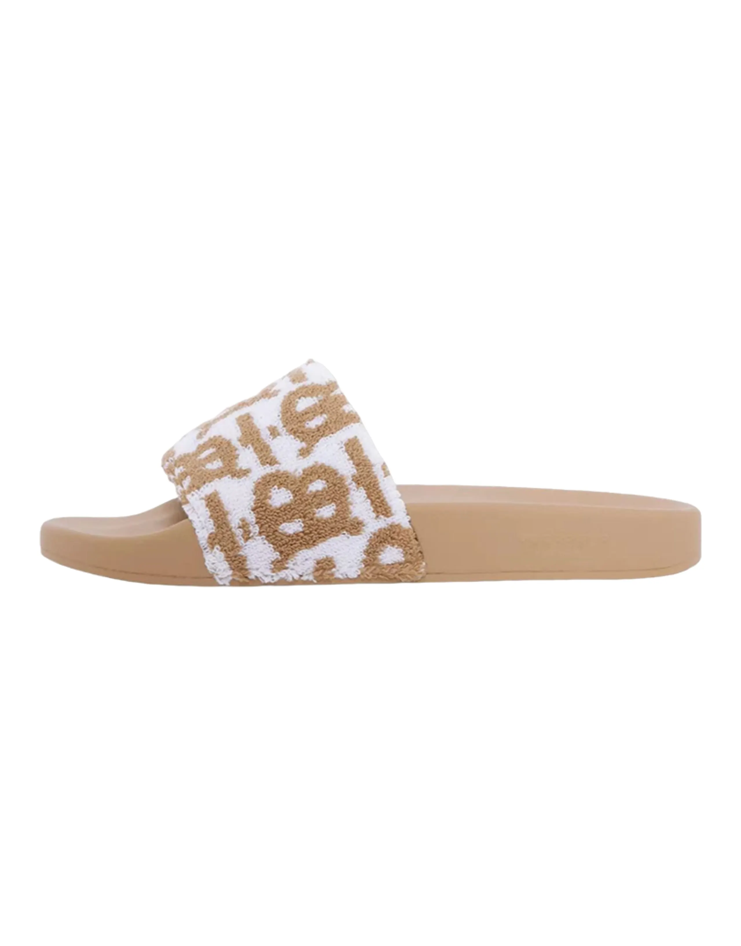 Burberry Monogram Cotton Slides Women's