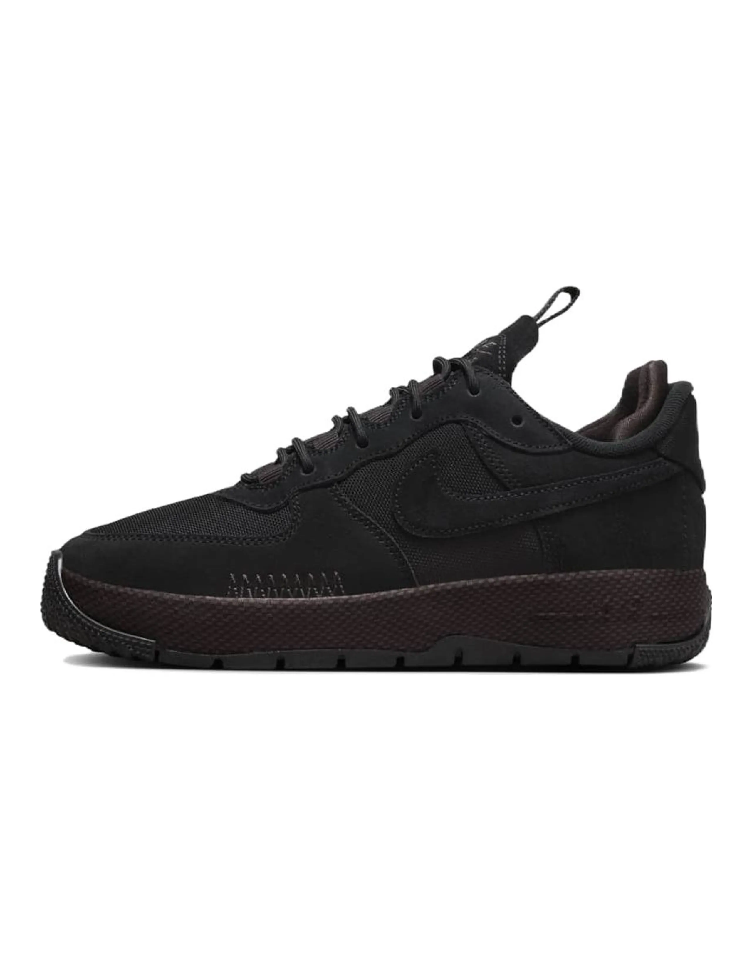 Nike Air Force 1 Wild Low Black Velvet Brown Women's