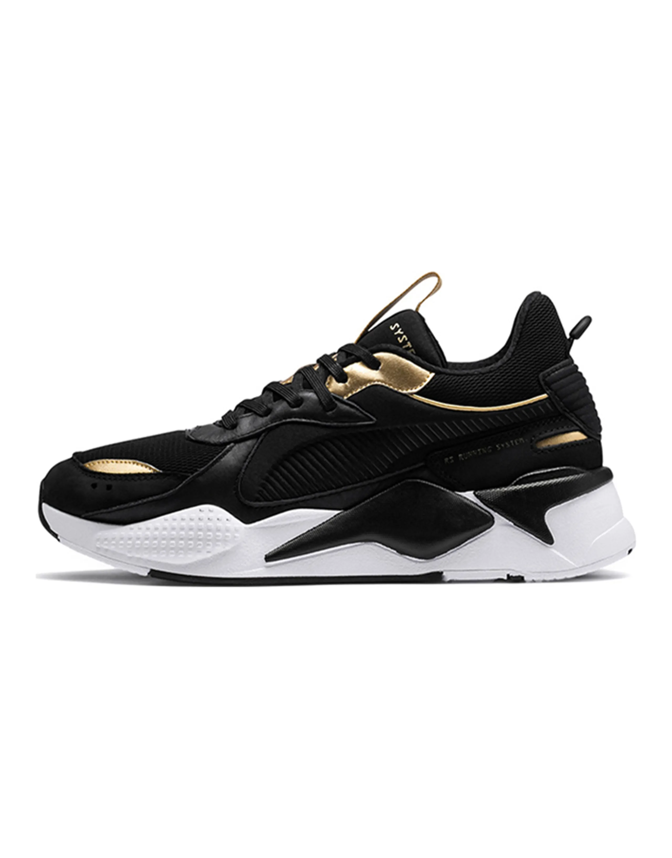 PUMA RS-X Trophy Retro Dad Sneakers Black Gold