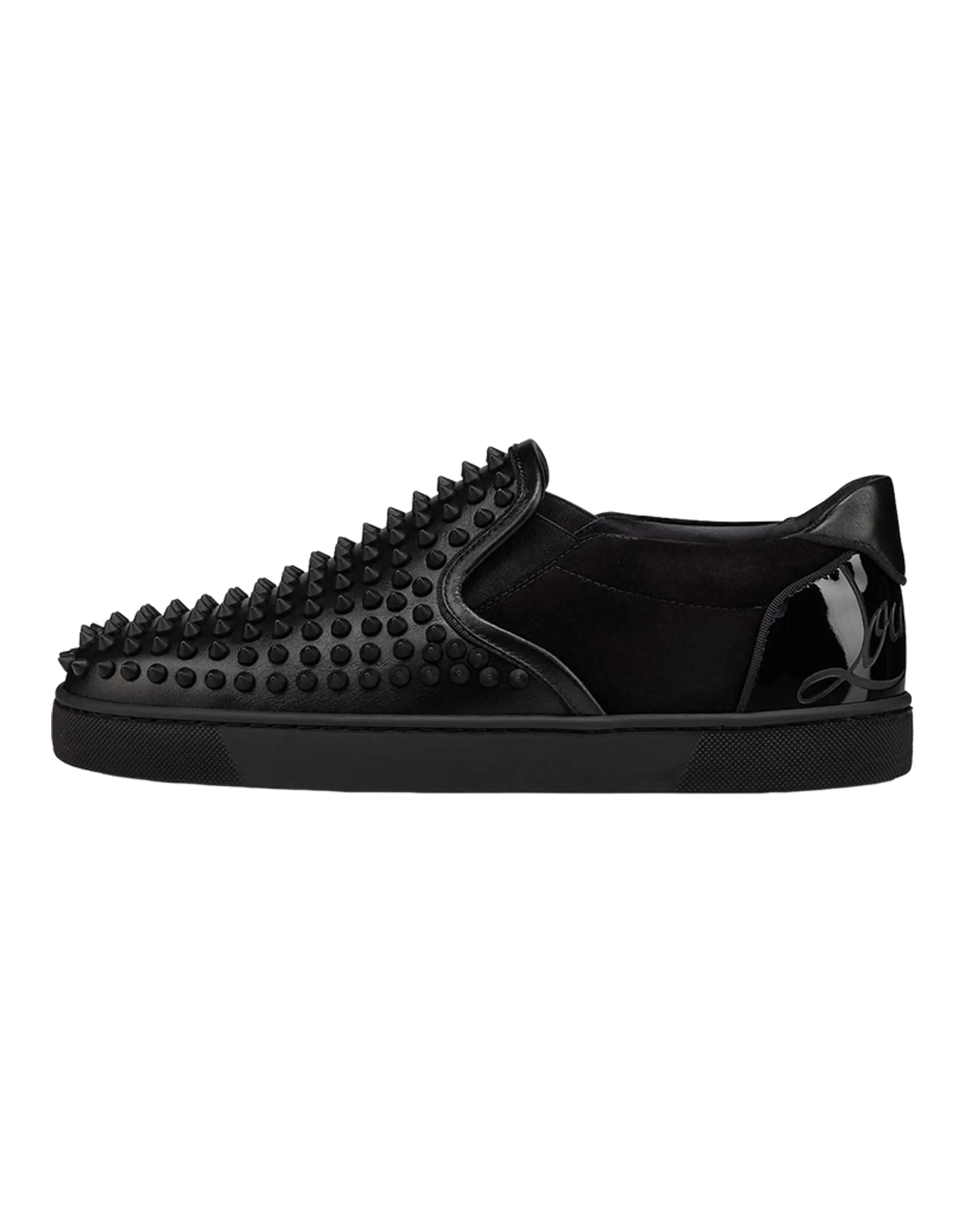 CL Leather Slip-On Low-Top Sneakers Men's Black