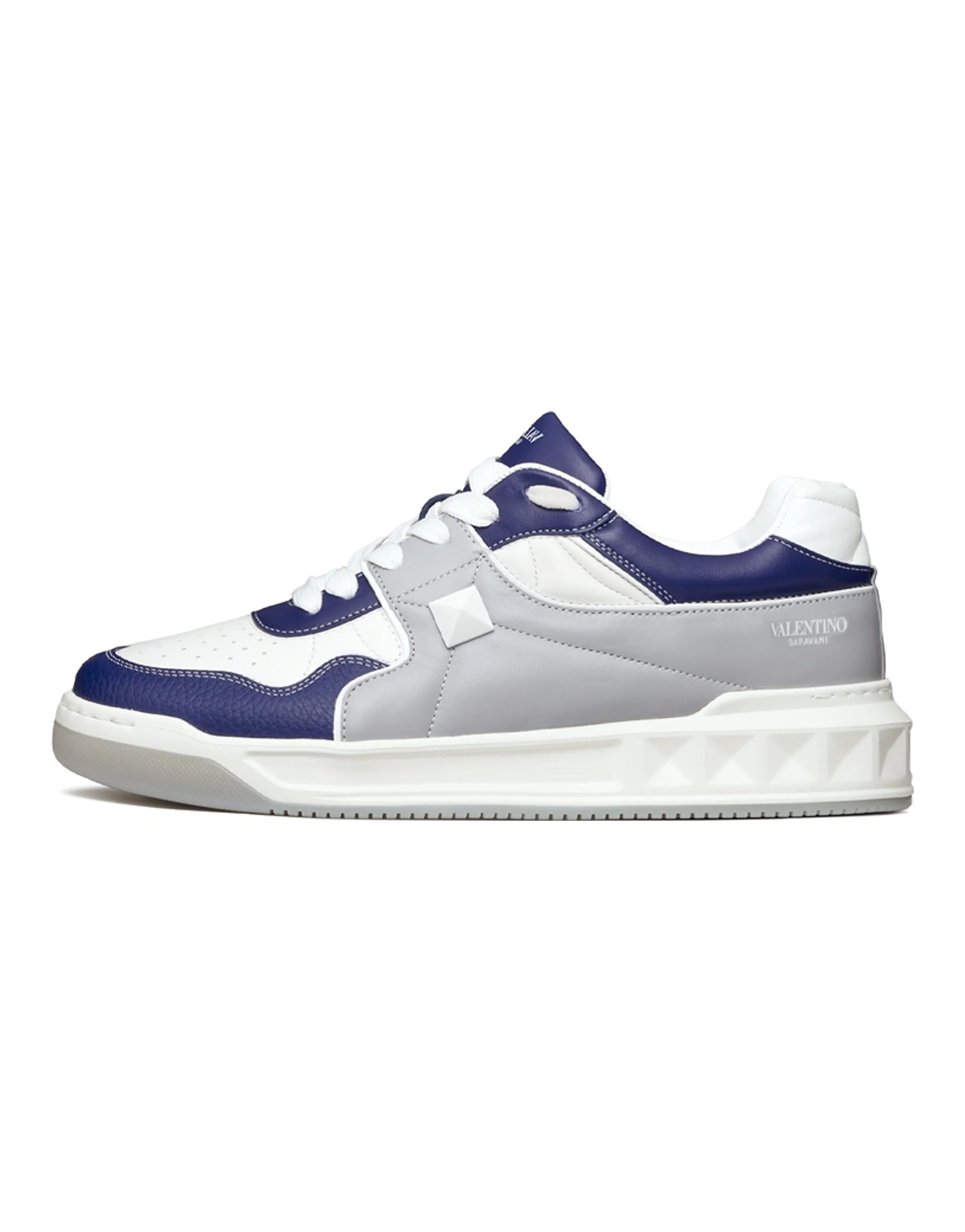 Valentino One Stud Low 'White Grey Blue'
