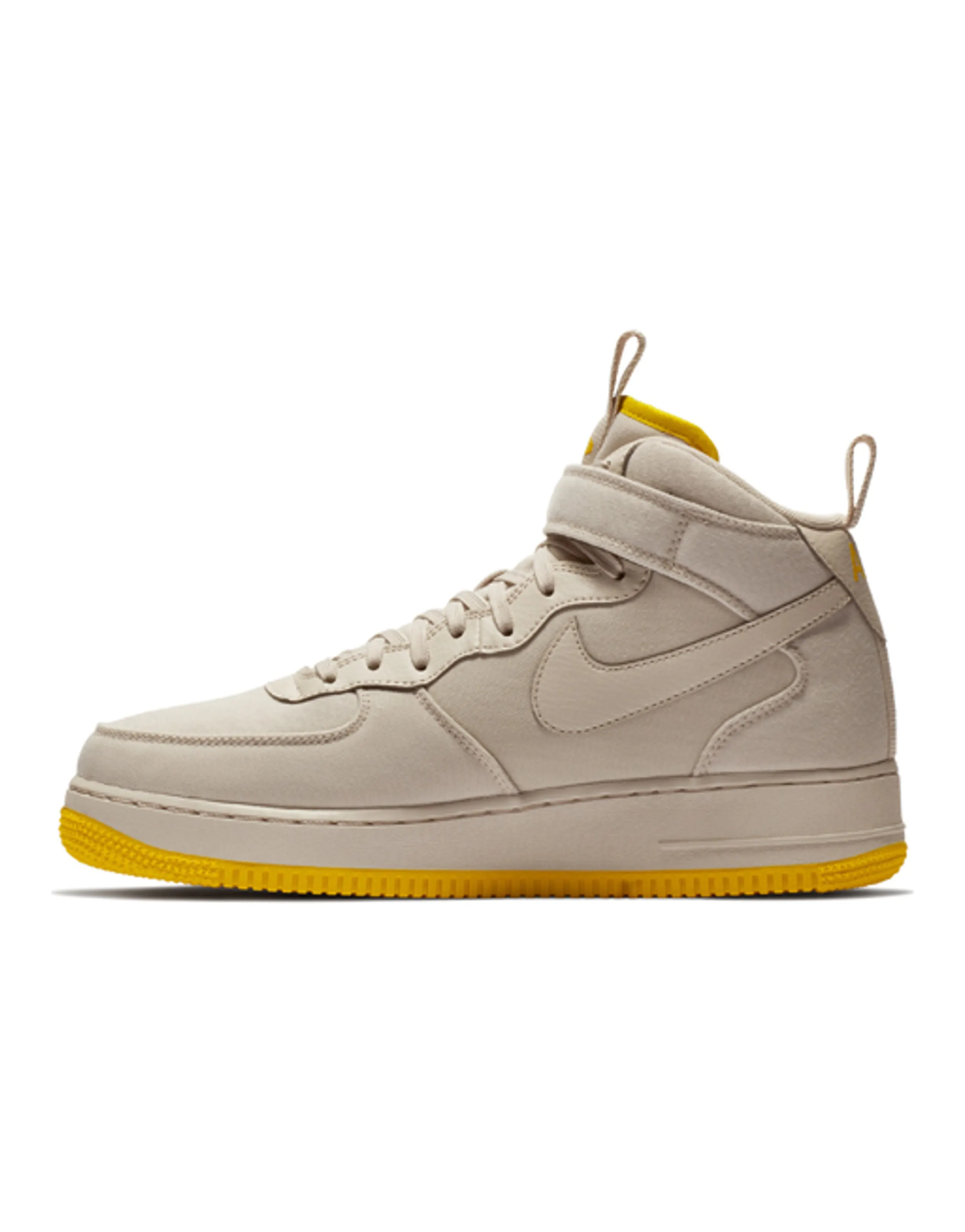 Nike Air Force 1 Mid Canvas Desert Sand Vivid Sulfur