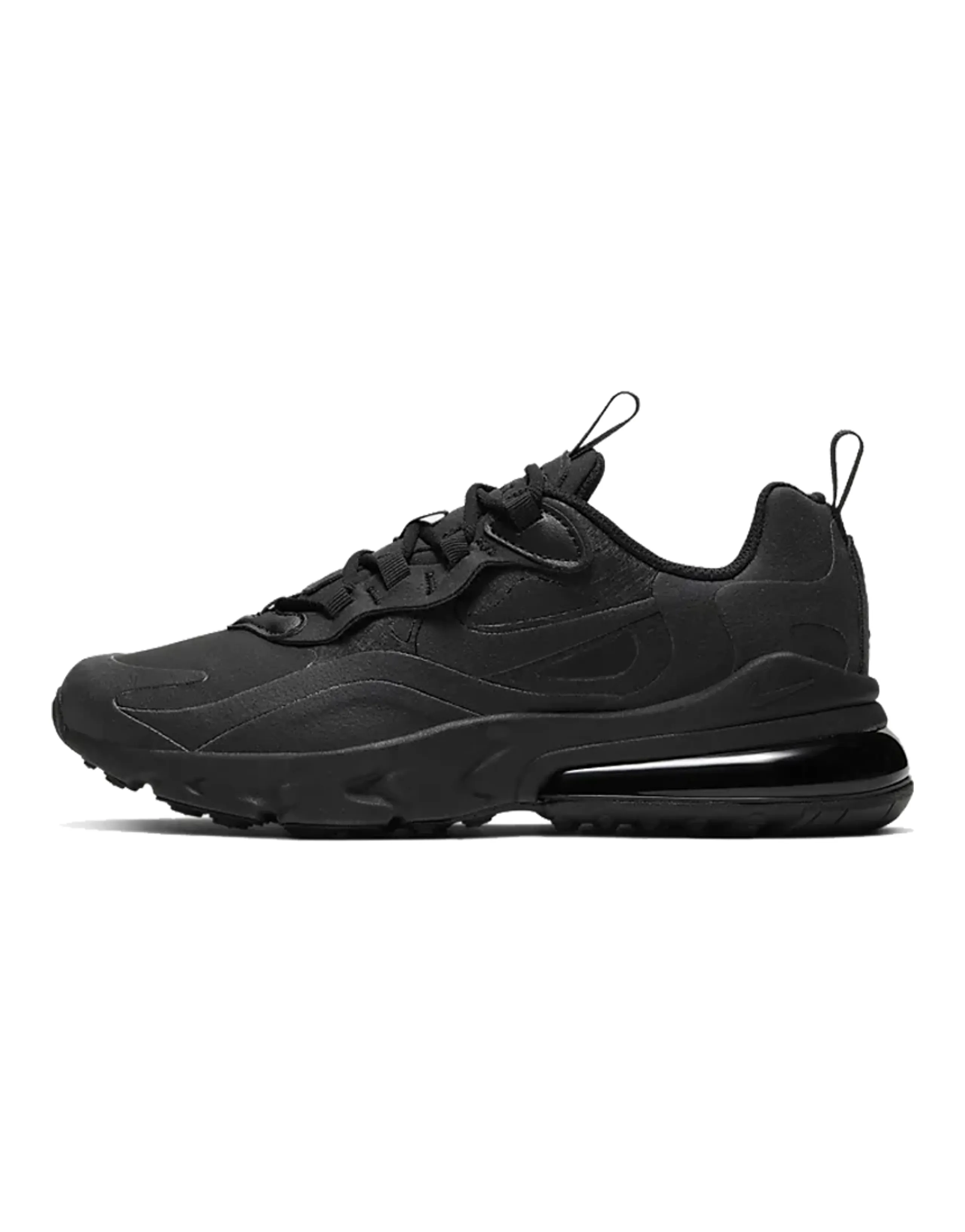 Nike Air Max 270 React Triple Black GS
