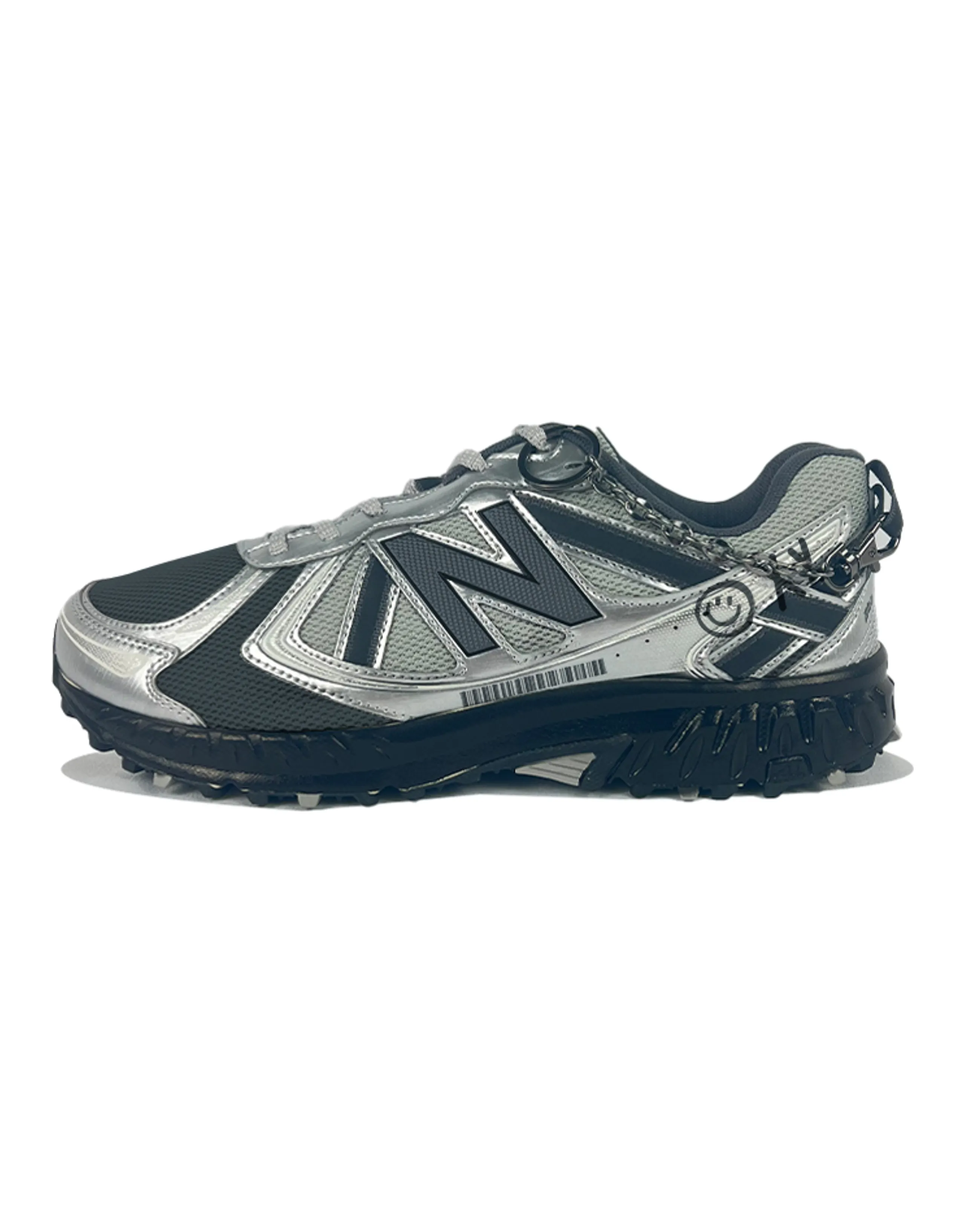 New Balance NB 410 Running Shoes Unisex Low-Top Silver Black