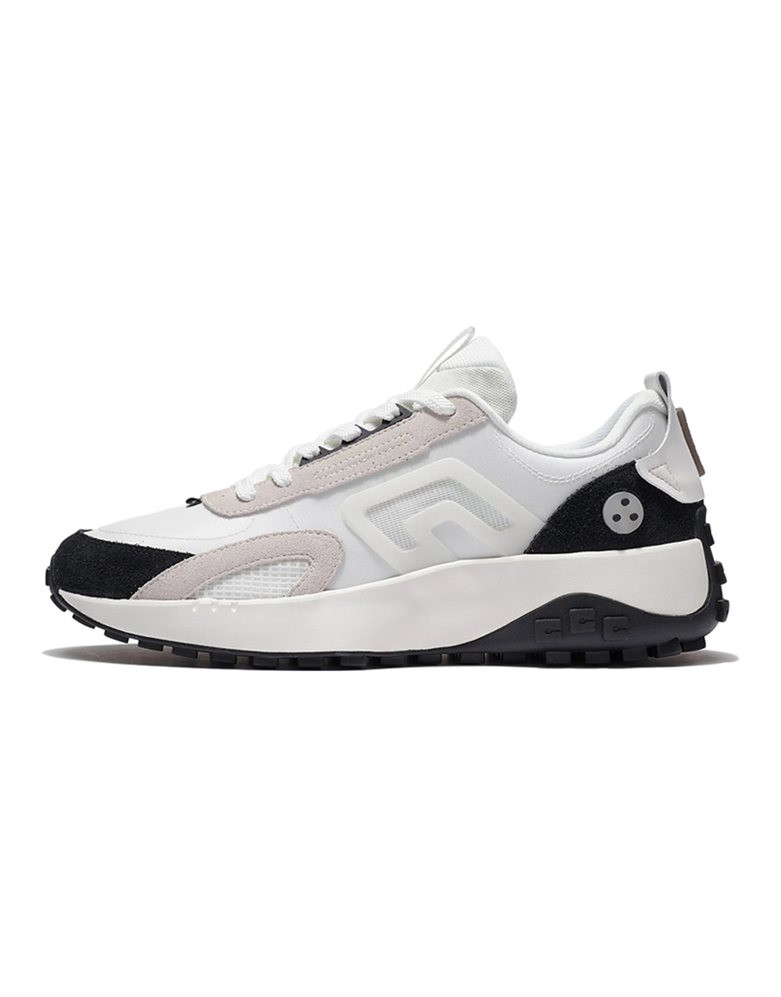 LiNing CF Jade 2.0 Cushioning Wear-Resistant Low-Top Casual Shoes Men's Black White