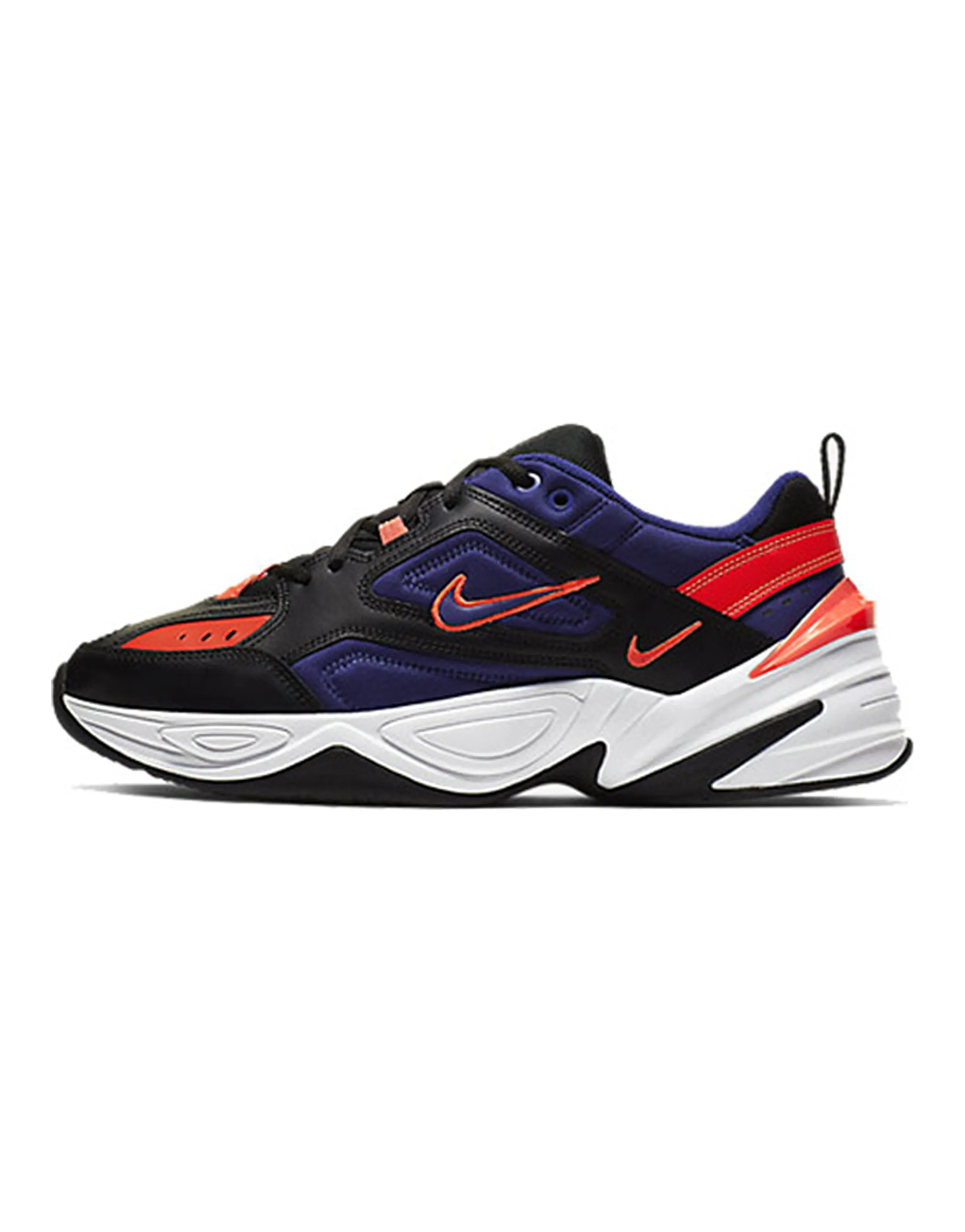 Nike M2K Tekno Black Deep Royal Blue Bright Crimson