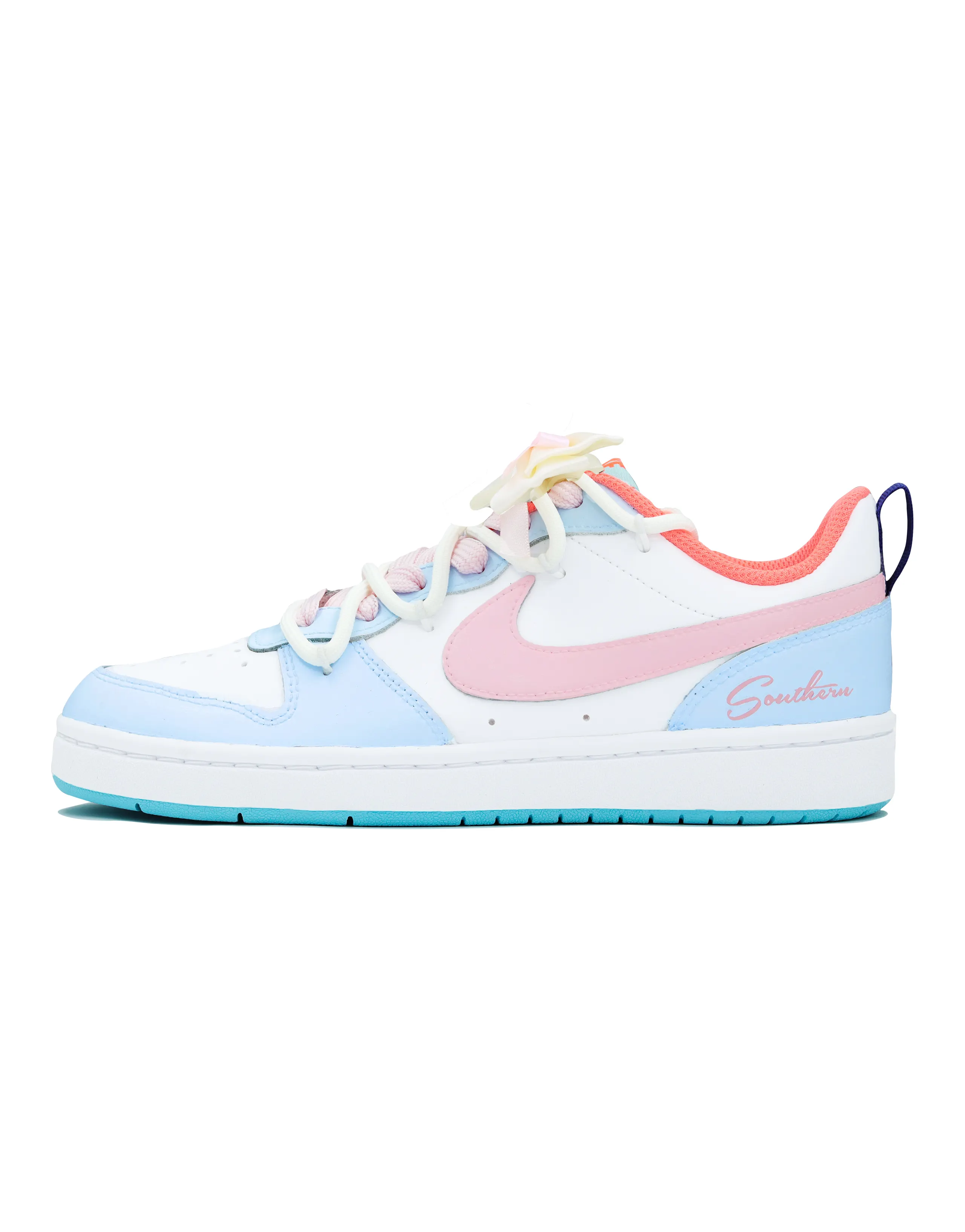 Nike Court Borough Whale Heart Dreamy Qi Non-slip Lightweight Low-Top Skateboard Shoes GS Blue