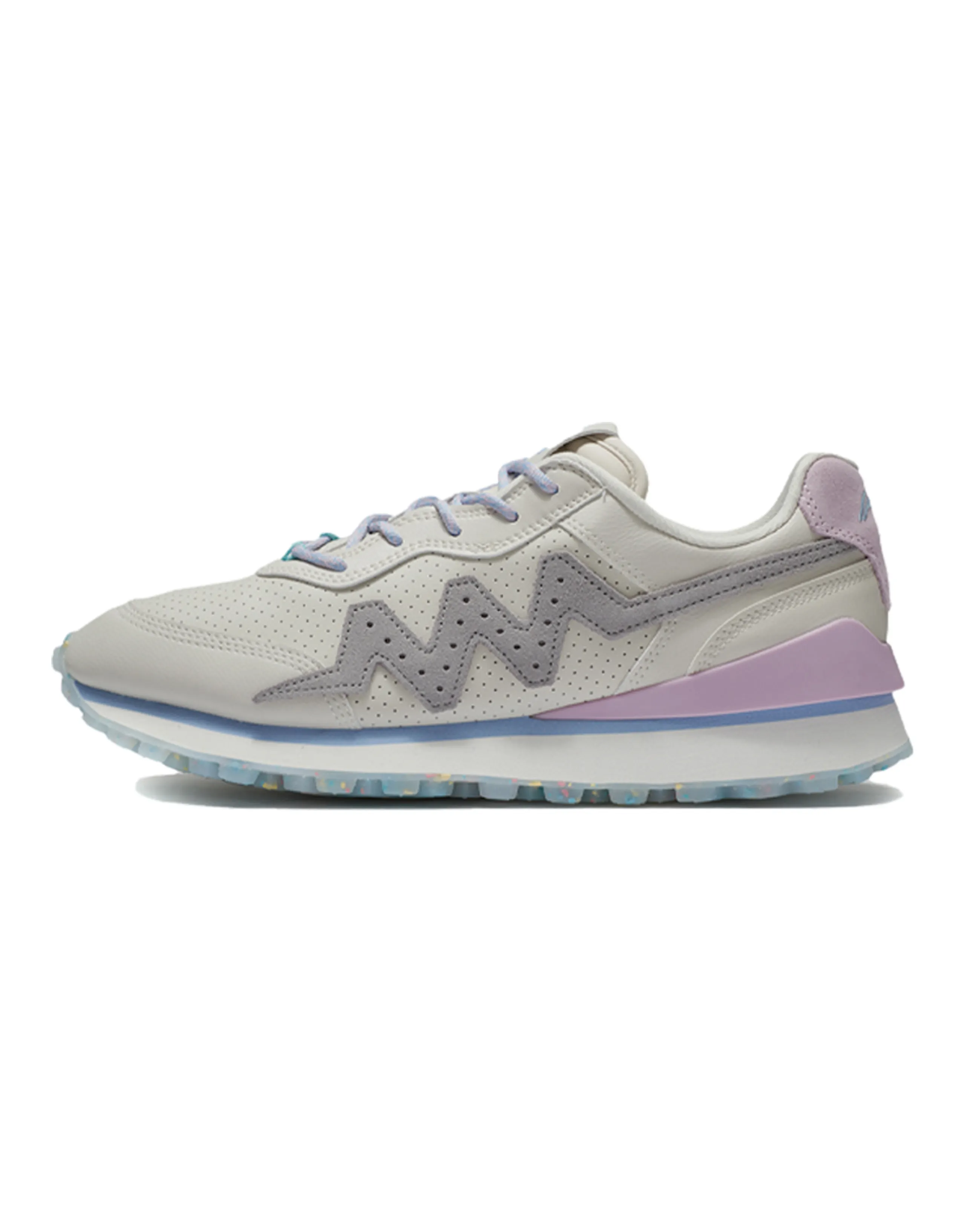 LiNing Wade 001 Marshmallow Series Anti-Slip Wear-Resistant Lightweight Coverage Low-Top Casual Shoes White Gray