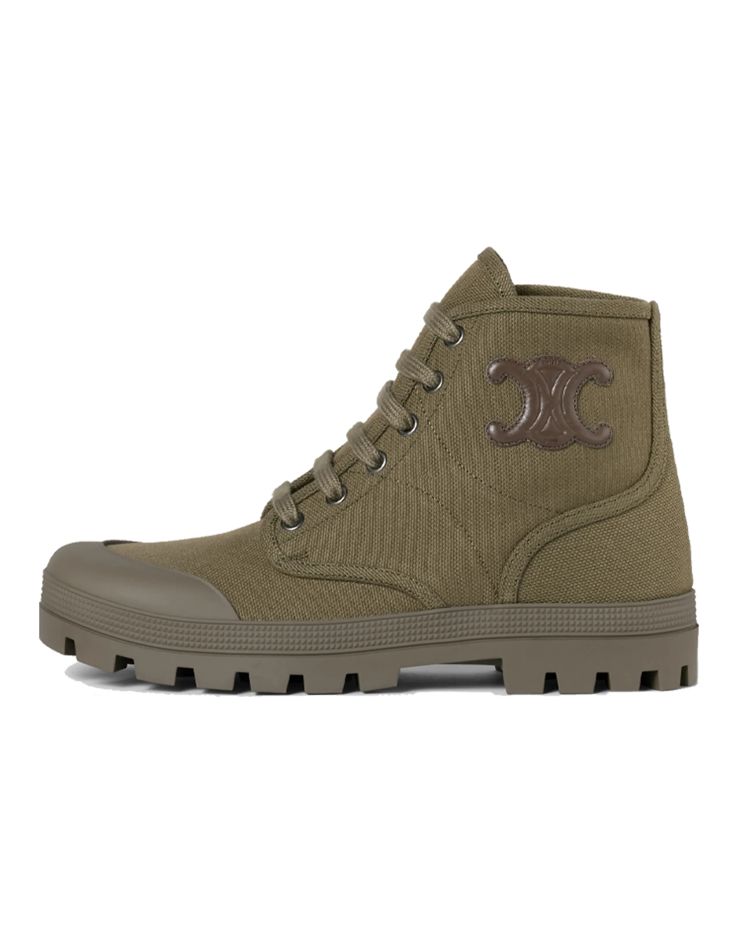 CELINE Martin Boots Women's Army Green