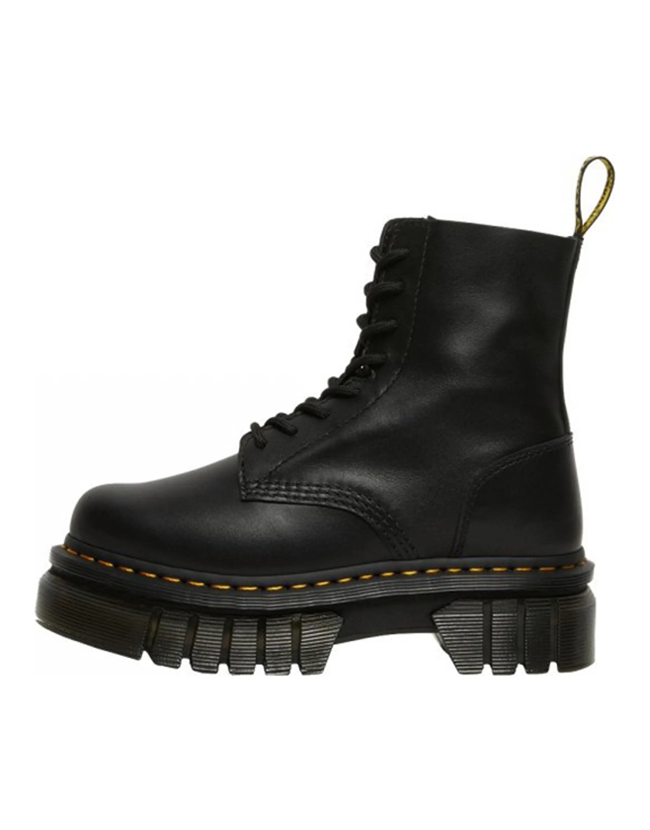 Dr.Martens Audrick Leather Platform Boot Black Nappa Lux Women's