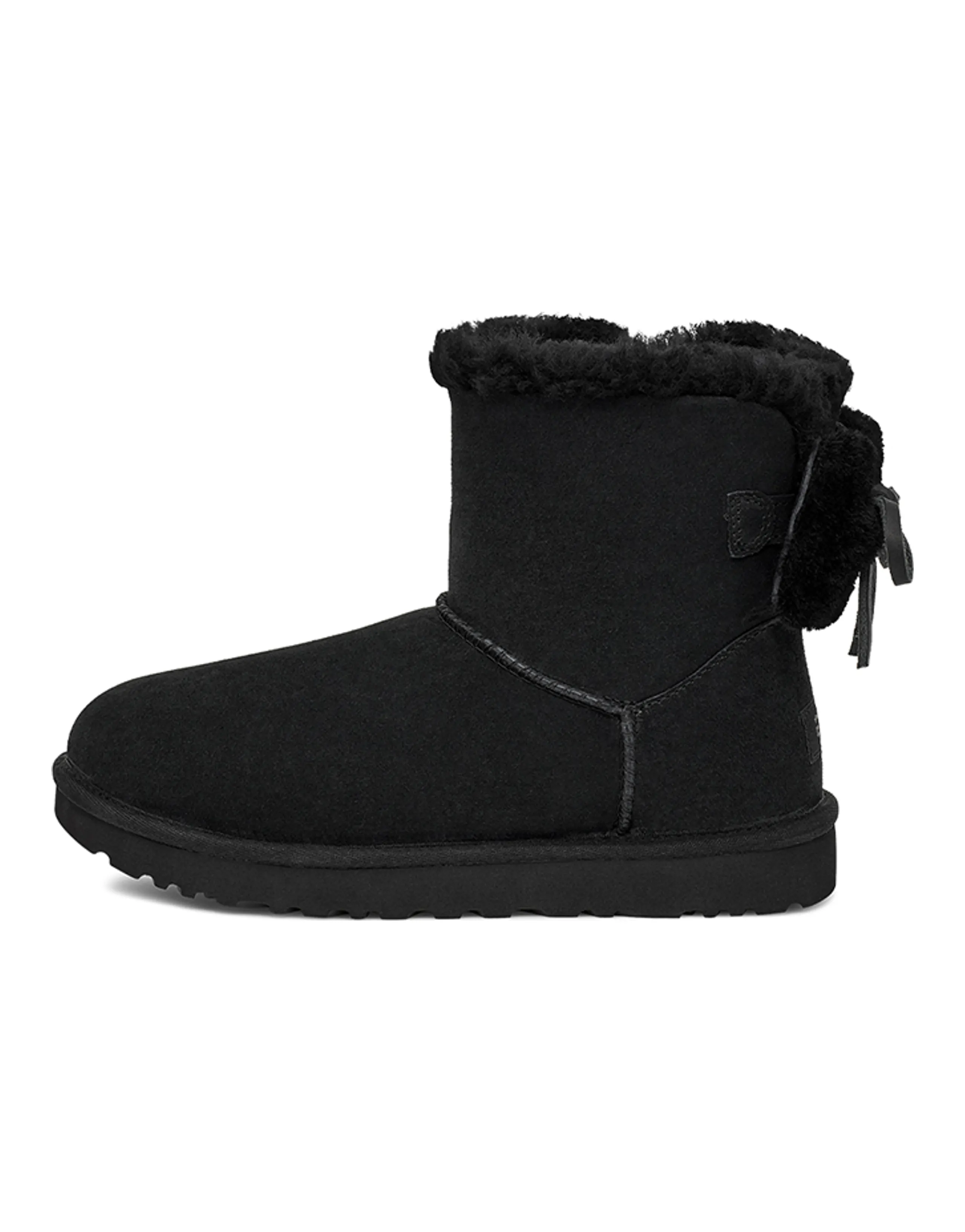 UGG Classic Double Bow Mini 'Black' Women's