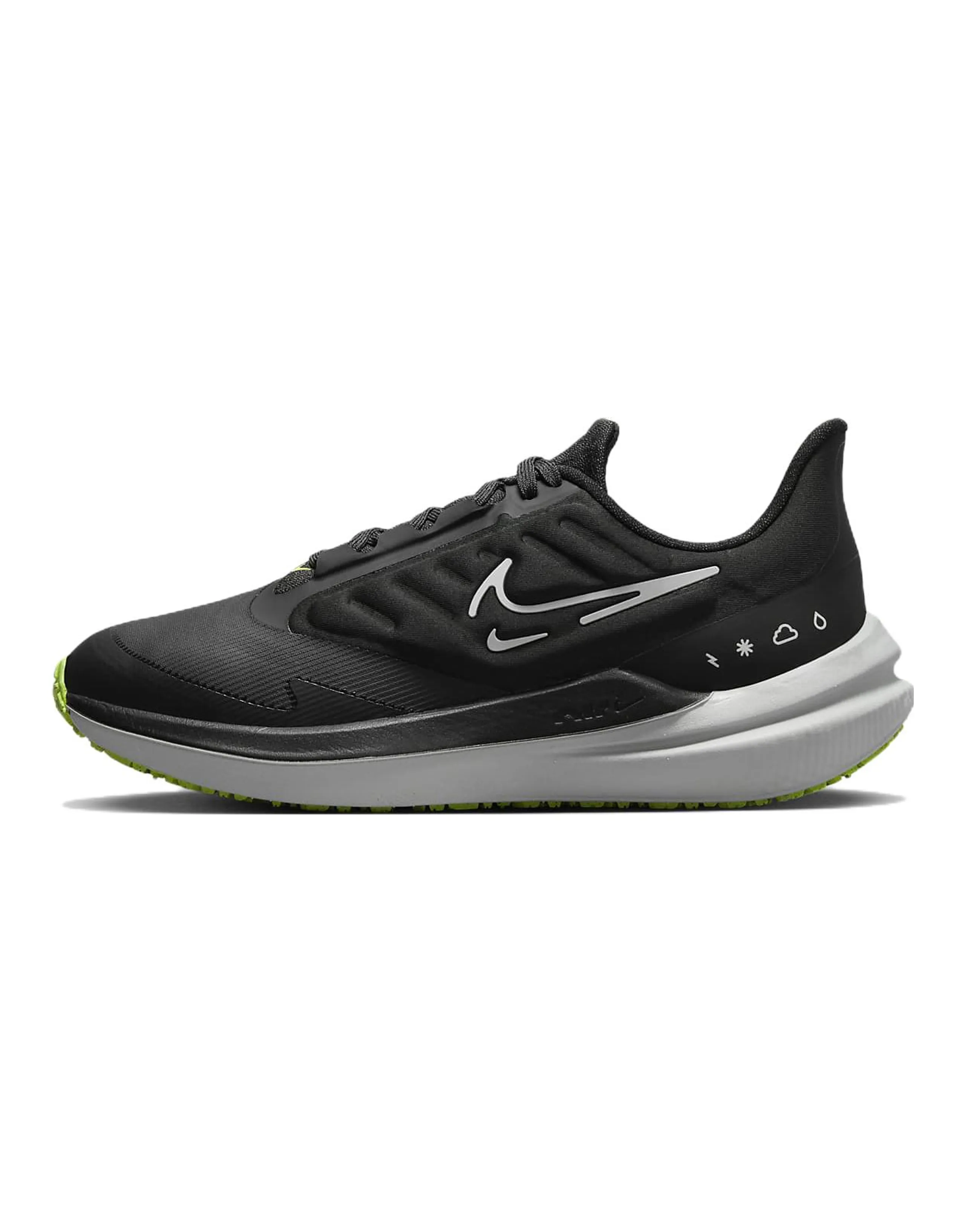 Nike Air Zoom Winflo 9 Shield 'Black White Volt' Women's