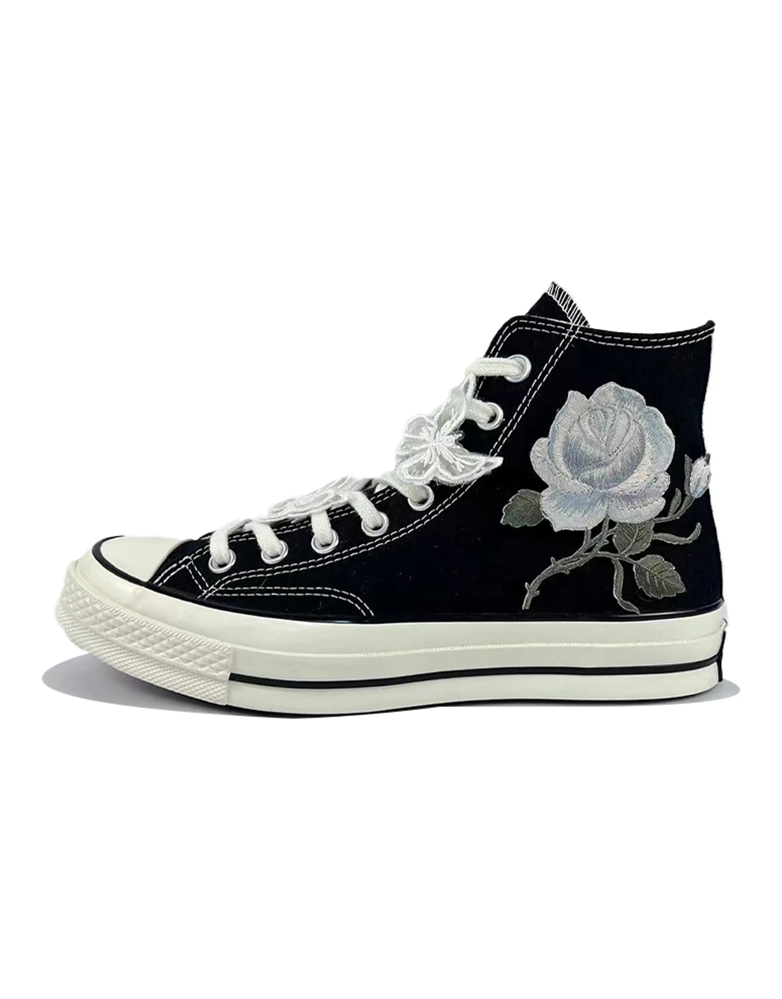 Converse 1970s Anti-Slip Wear-Resistant High-Top Canvas Shoes Unisex Black White