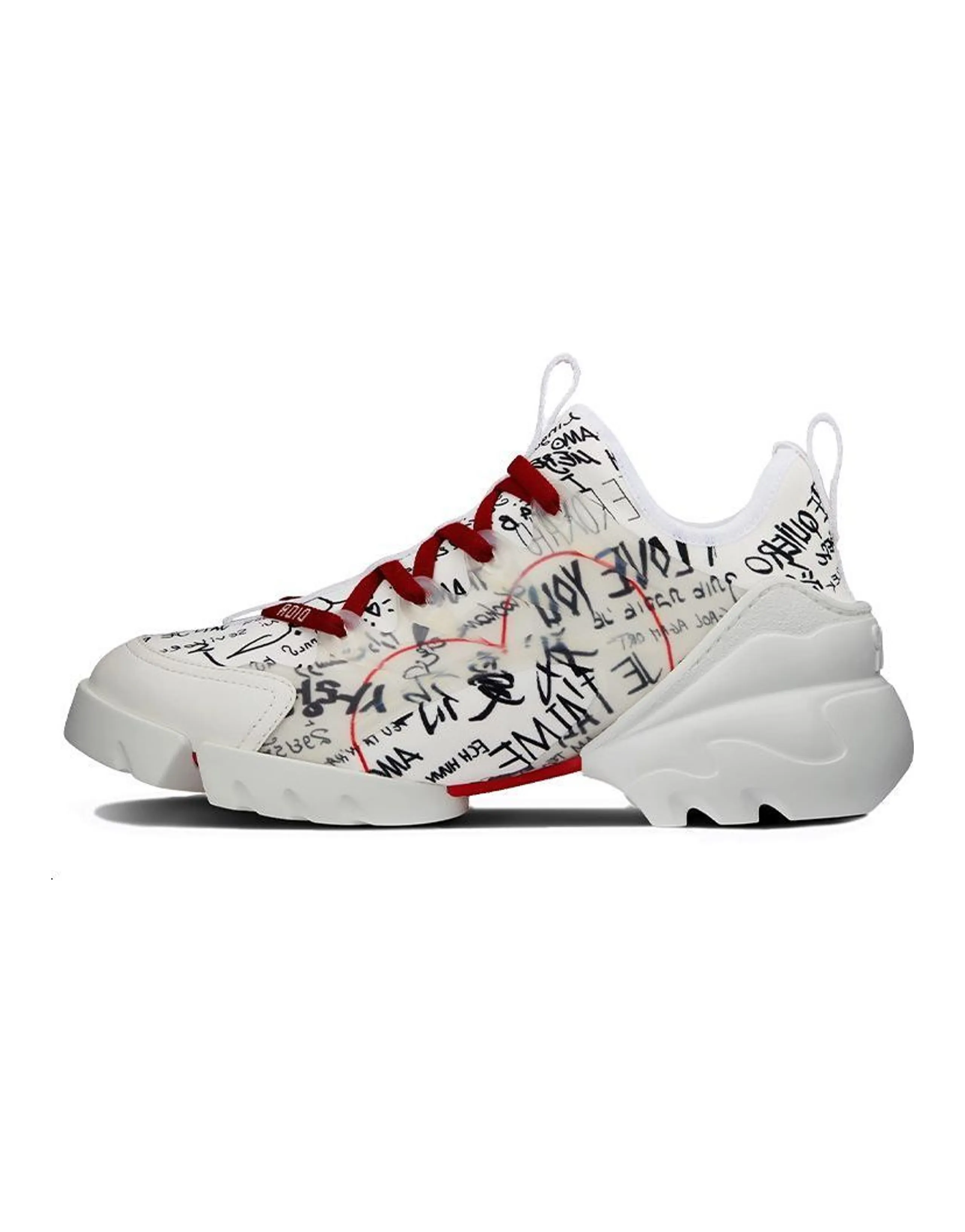 DIOR D-Connect Mid-Top Casual Shoes Women's White