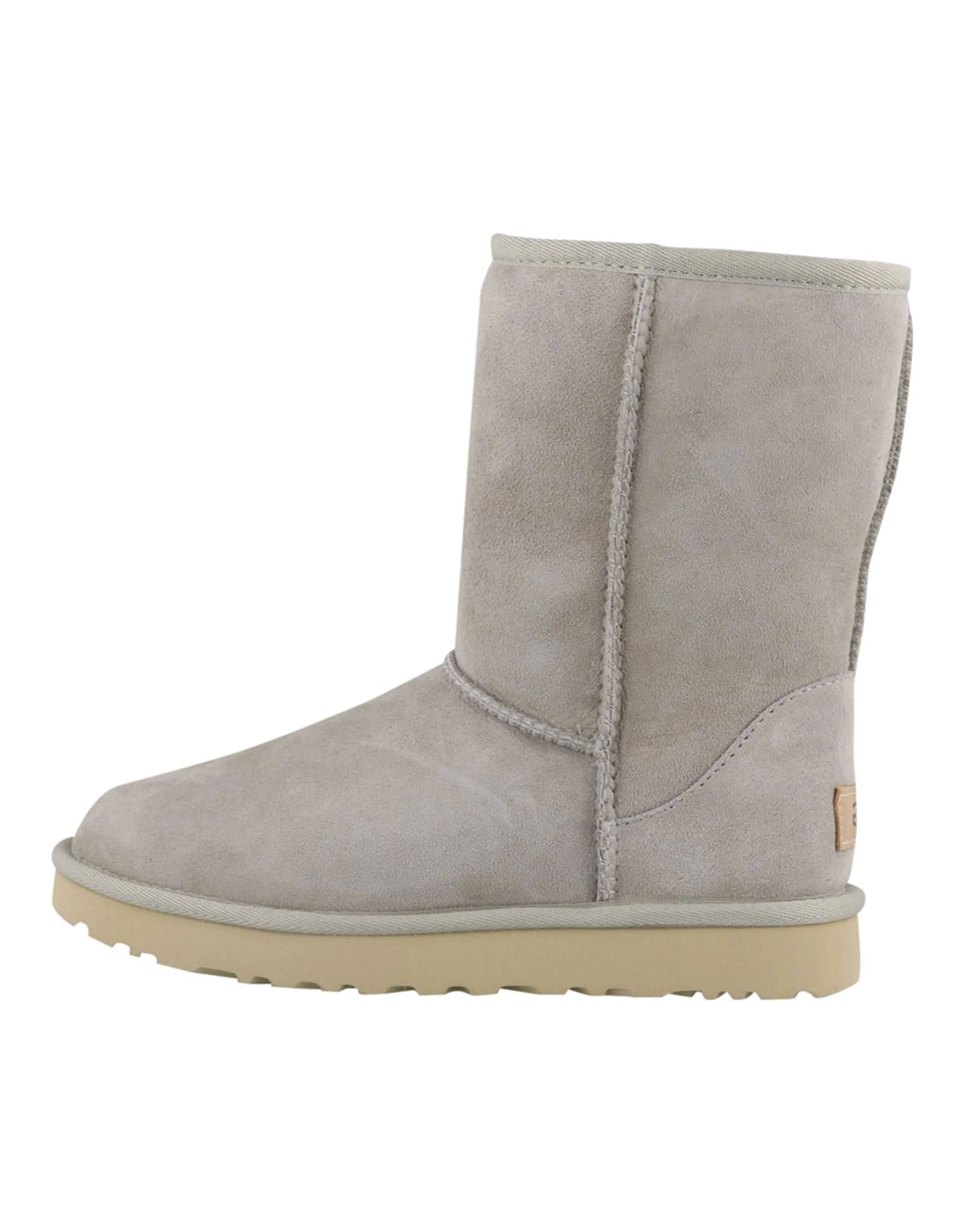 UGG Classic Short Ii Fleece Lined Gray White Women's