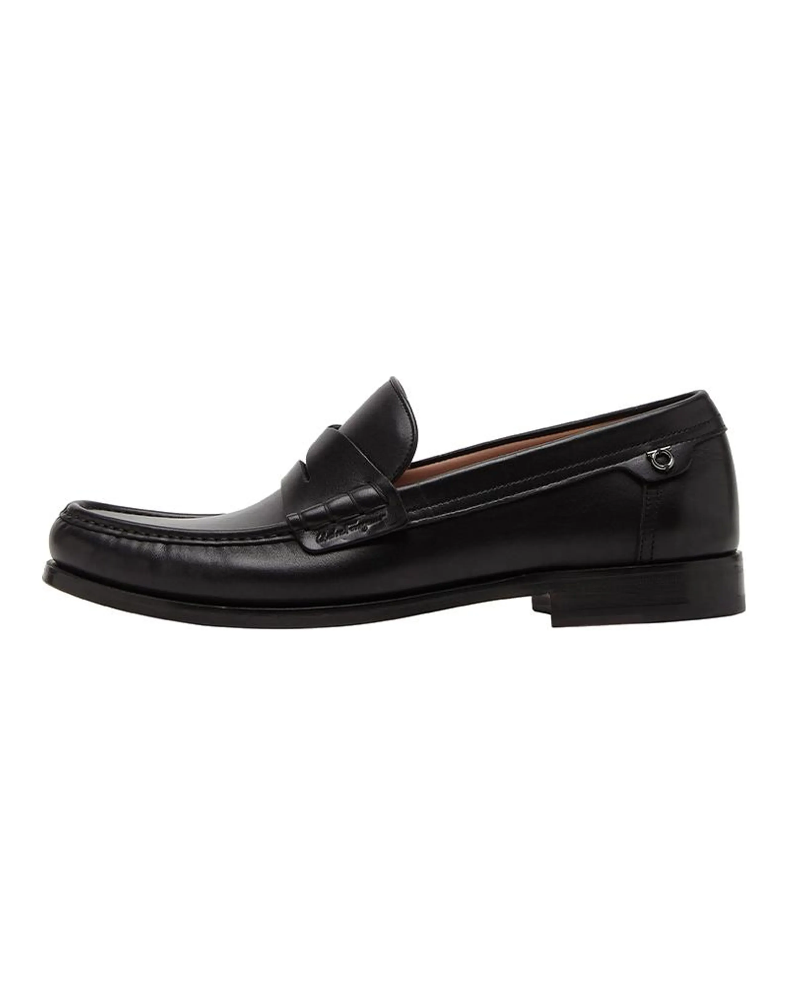FERRAGAMO Leather Shoes Men's Black