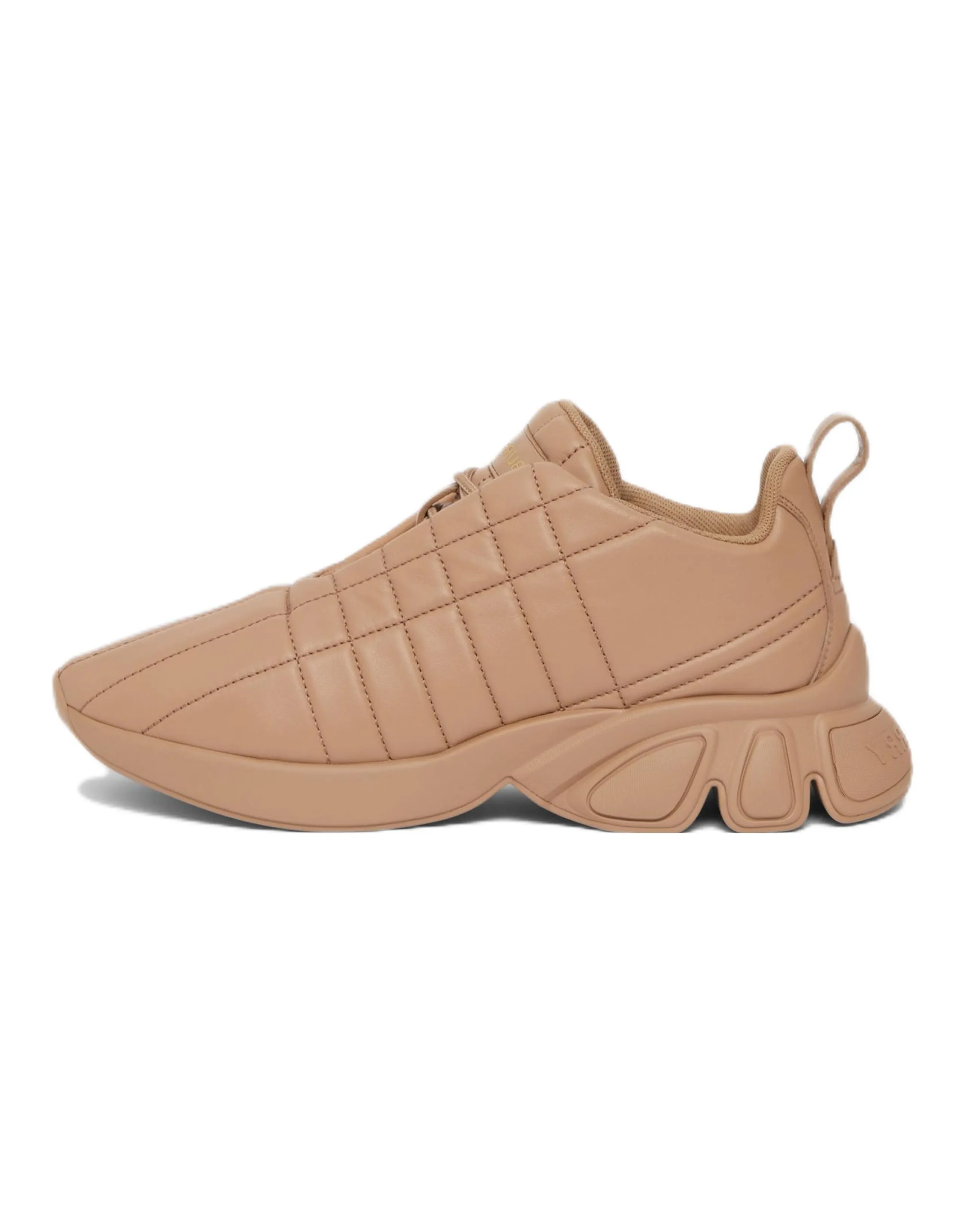 Burberry Quilted Leather Sneaker Light Beige Women's