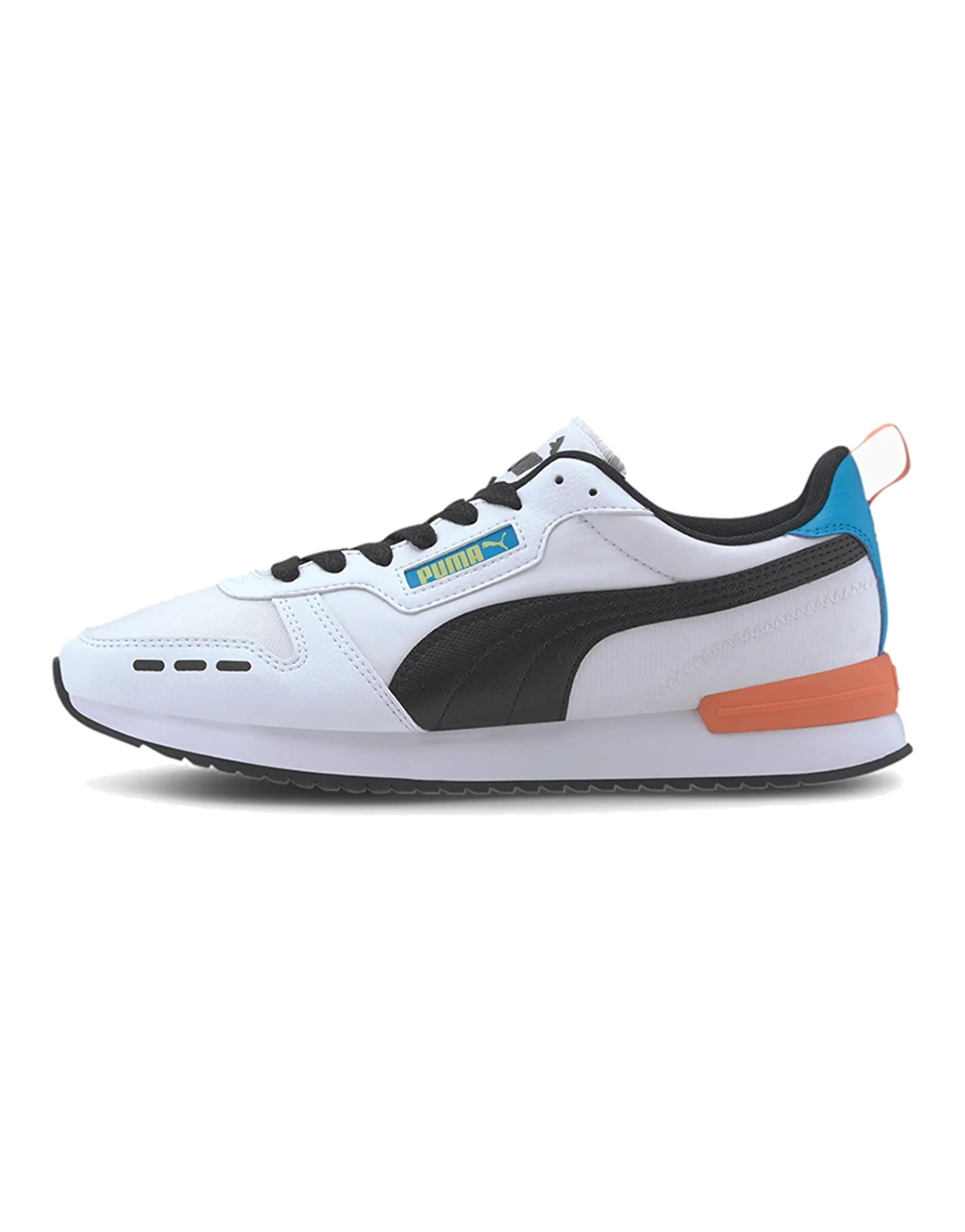 PUMA R78 Neon Low Running Shoes Black/Orange/White