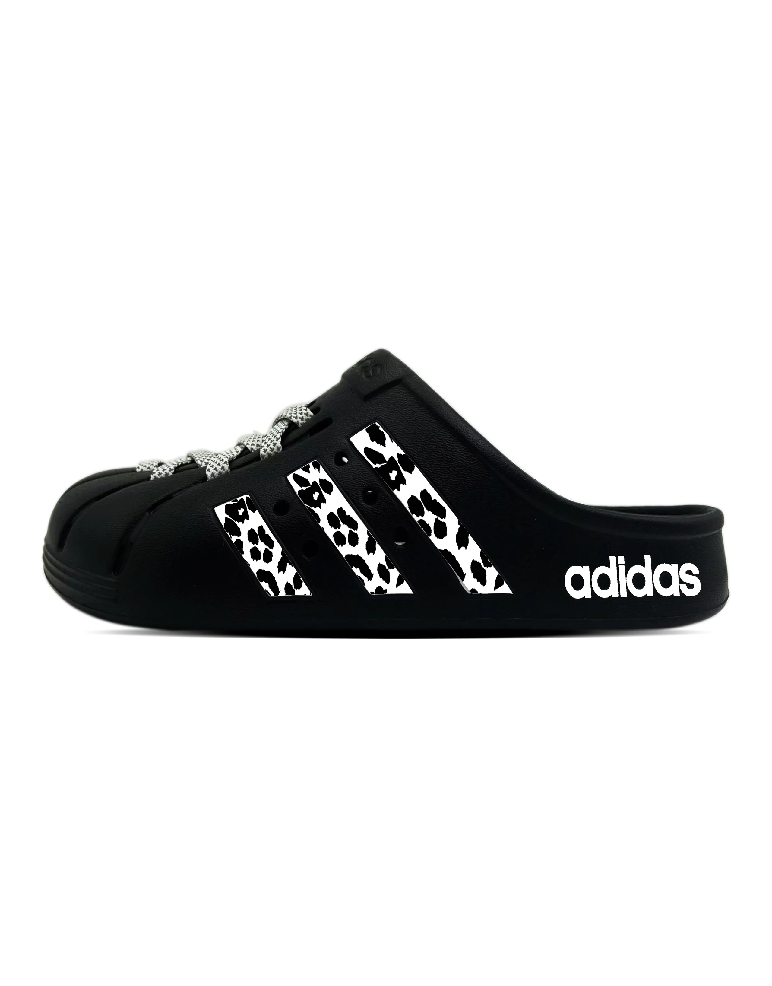 [Custom Shoes] adidas ADILETTE CLOGS Trendy Fashion Versatile Comfortable Casual Clog Shoes Unisex Black