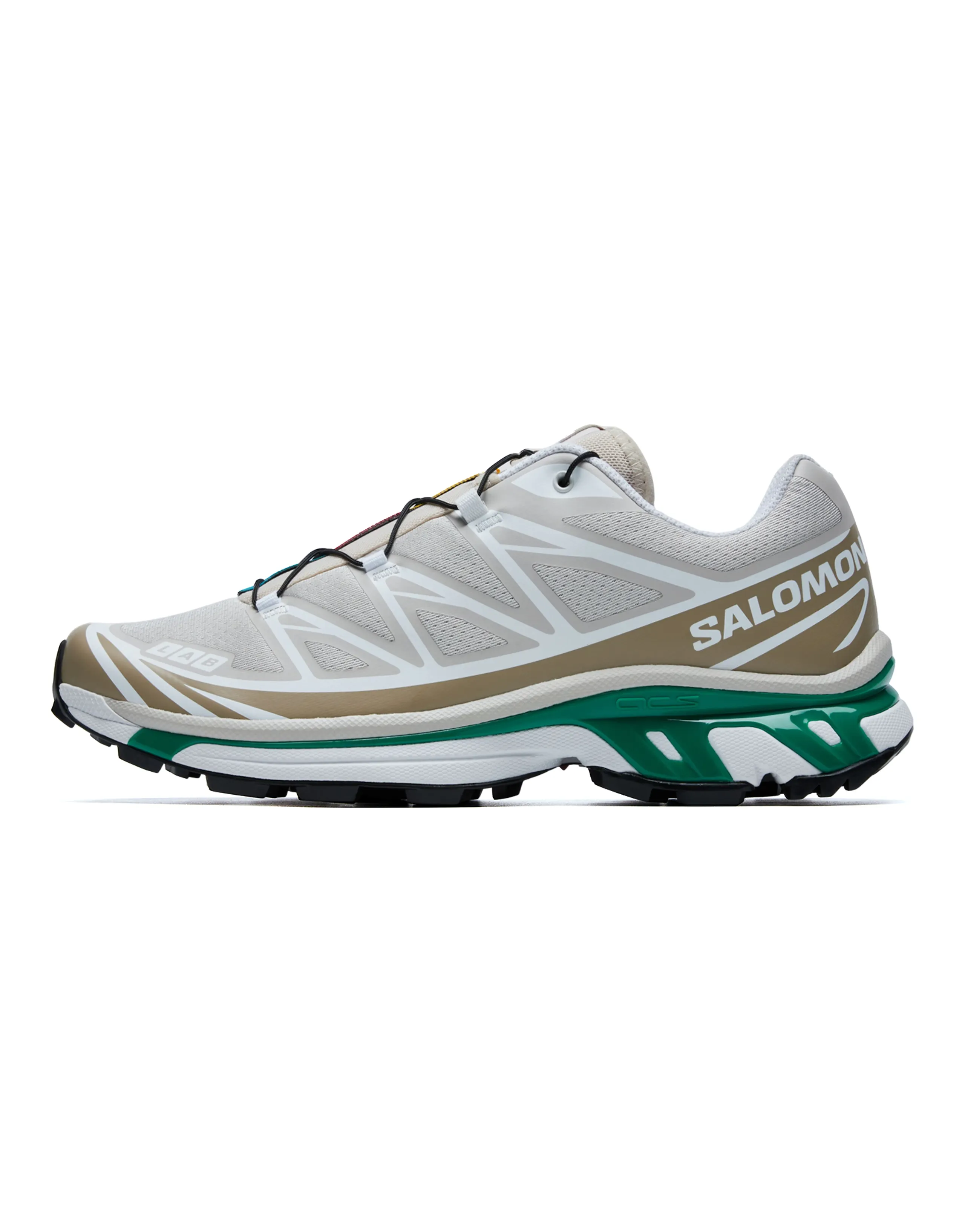 SALOMON XT-6 Casual Running Shoes Unisex Earth Grey Copper Green