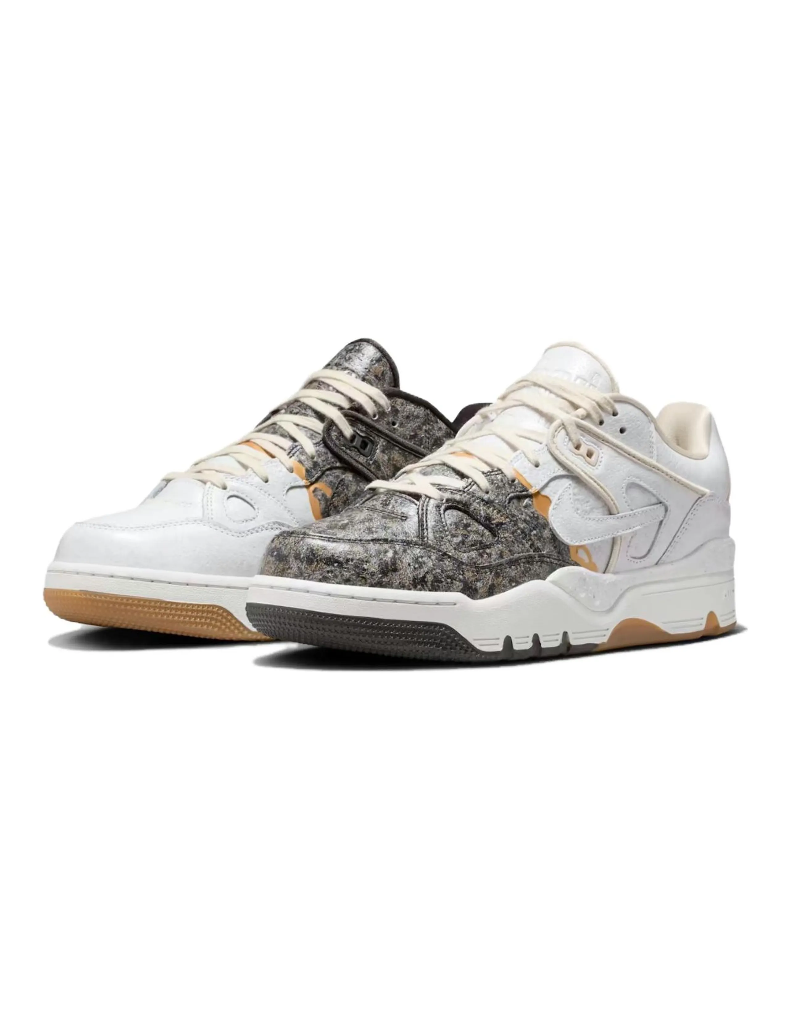 Nike x NIGO Air Force 3 Kintsugi Comfort Low-Top Skateboard Shoes Men's White Gray Domestic Version
