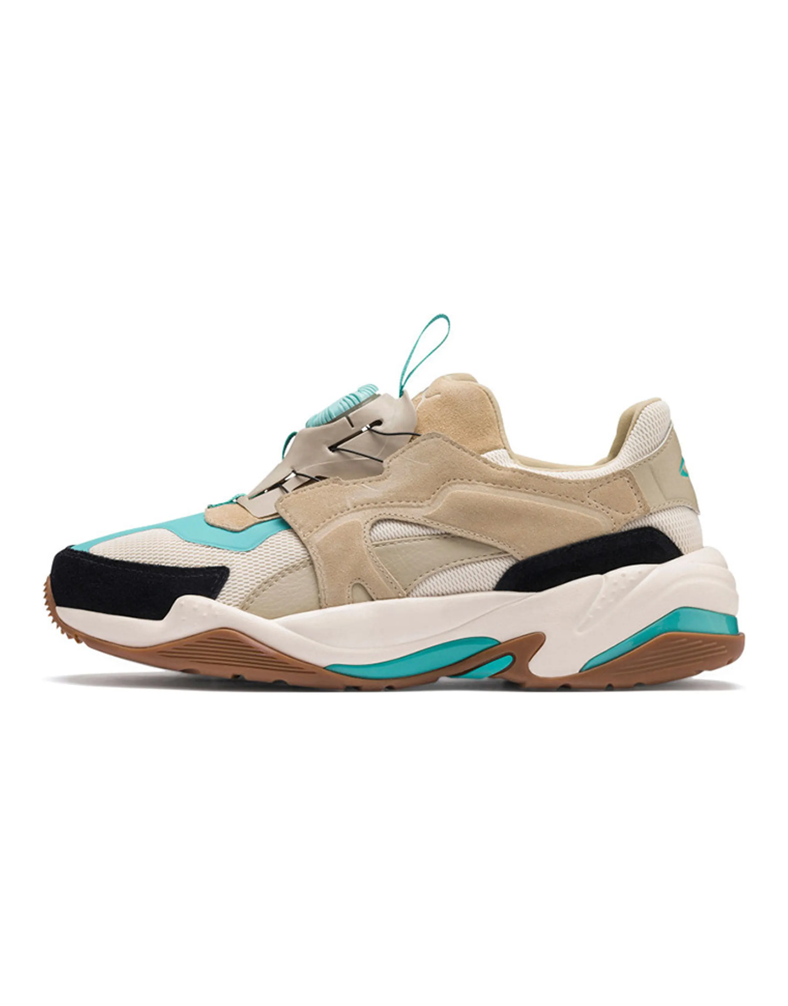 PUMA Thunder Disc Low Top Shoes/Sneakers Unisex Gray Khaki