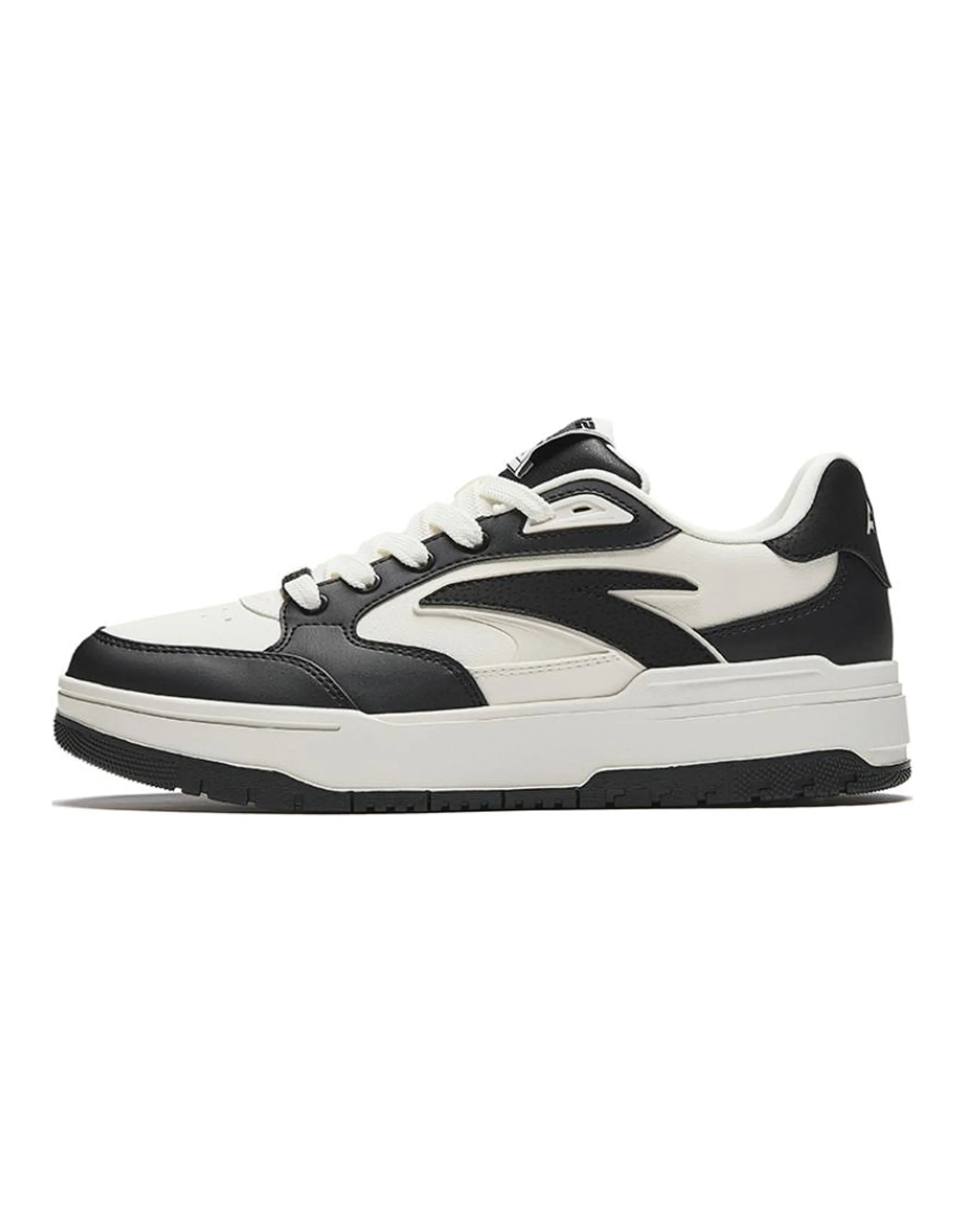 Anta 982 Wear-Resistant Slip-Resistant Low-Top Skateboard Shoes Men Black White