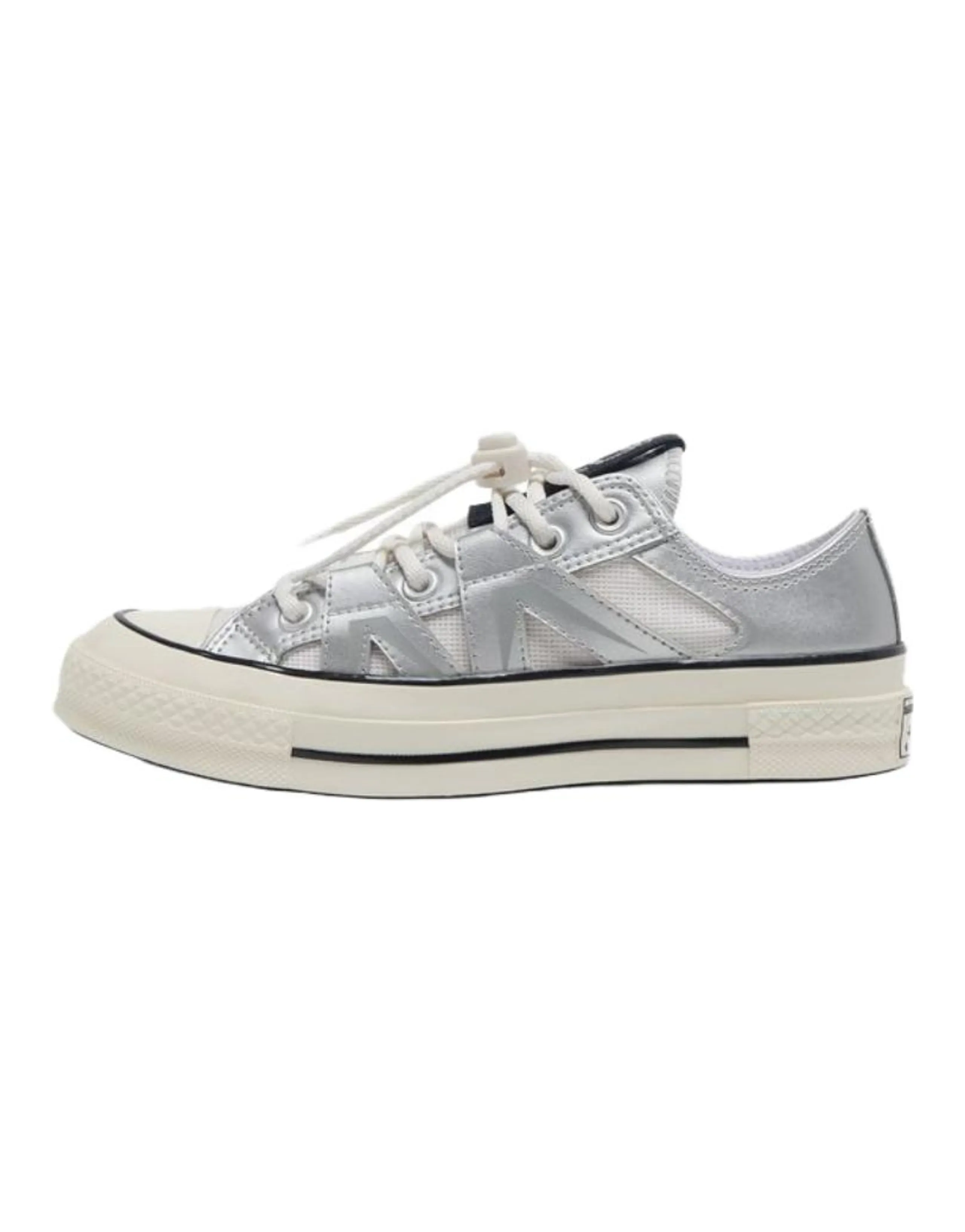 Converse 1970s Versatile Comfortable Anti-Slip Wear-Resistant Low-Top Sneakers Unisex Silver
