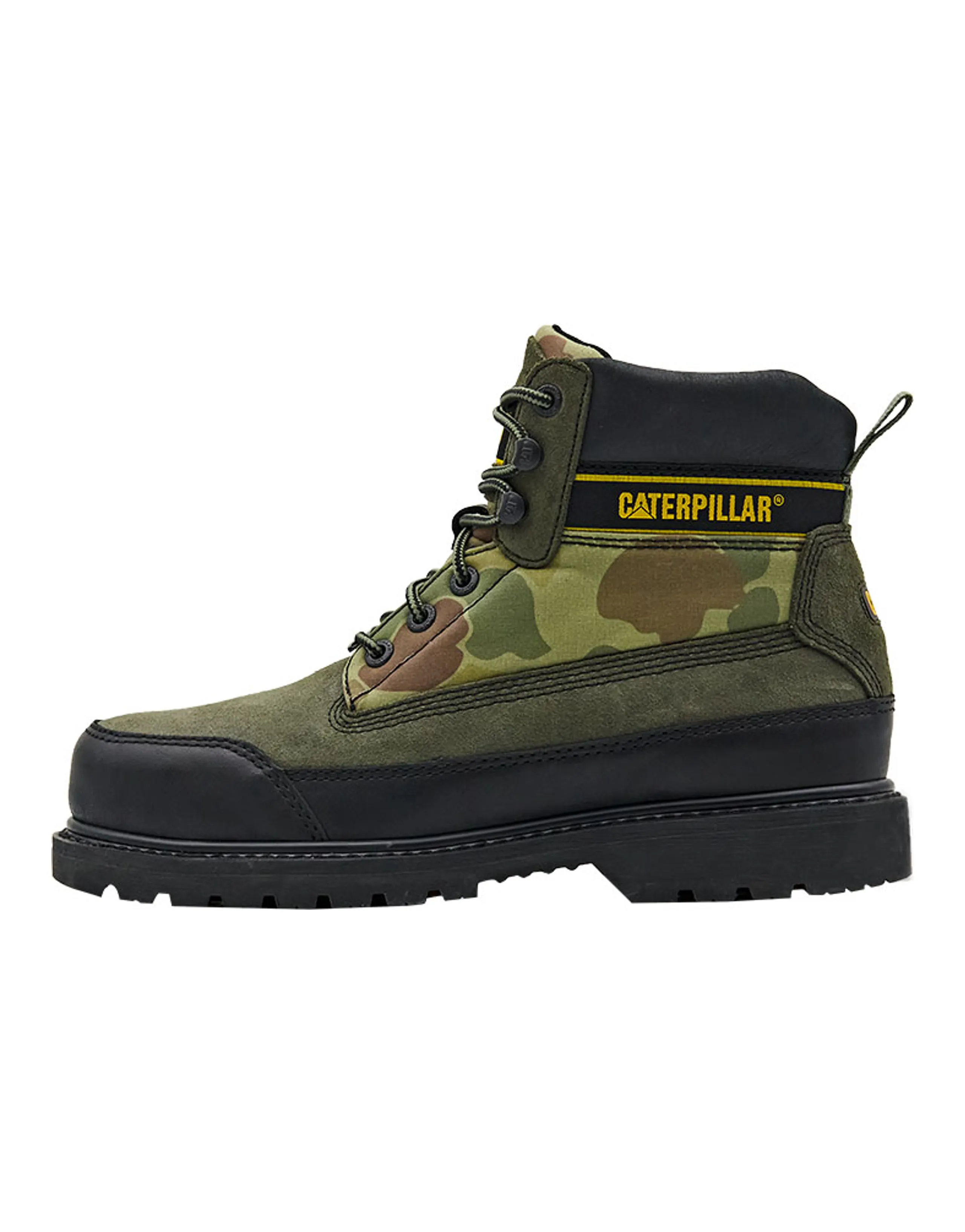 CAT Outdoor Boots Unisex Camouflage Black Green