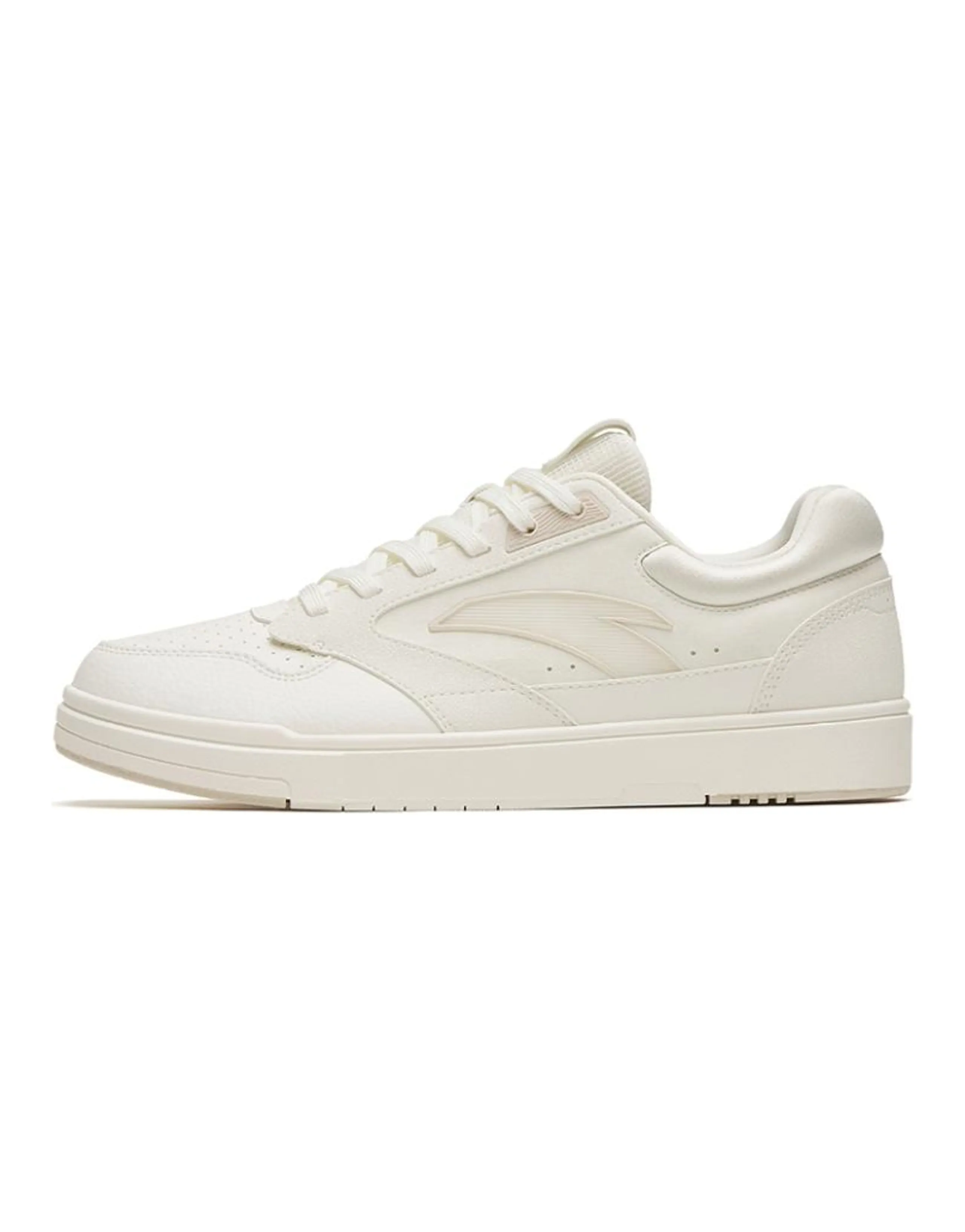 Anta Anti-Slip Wear-Resistant Low-Top Skateboard Shoes Women's Ivory White