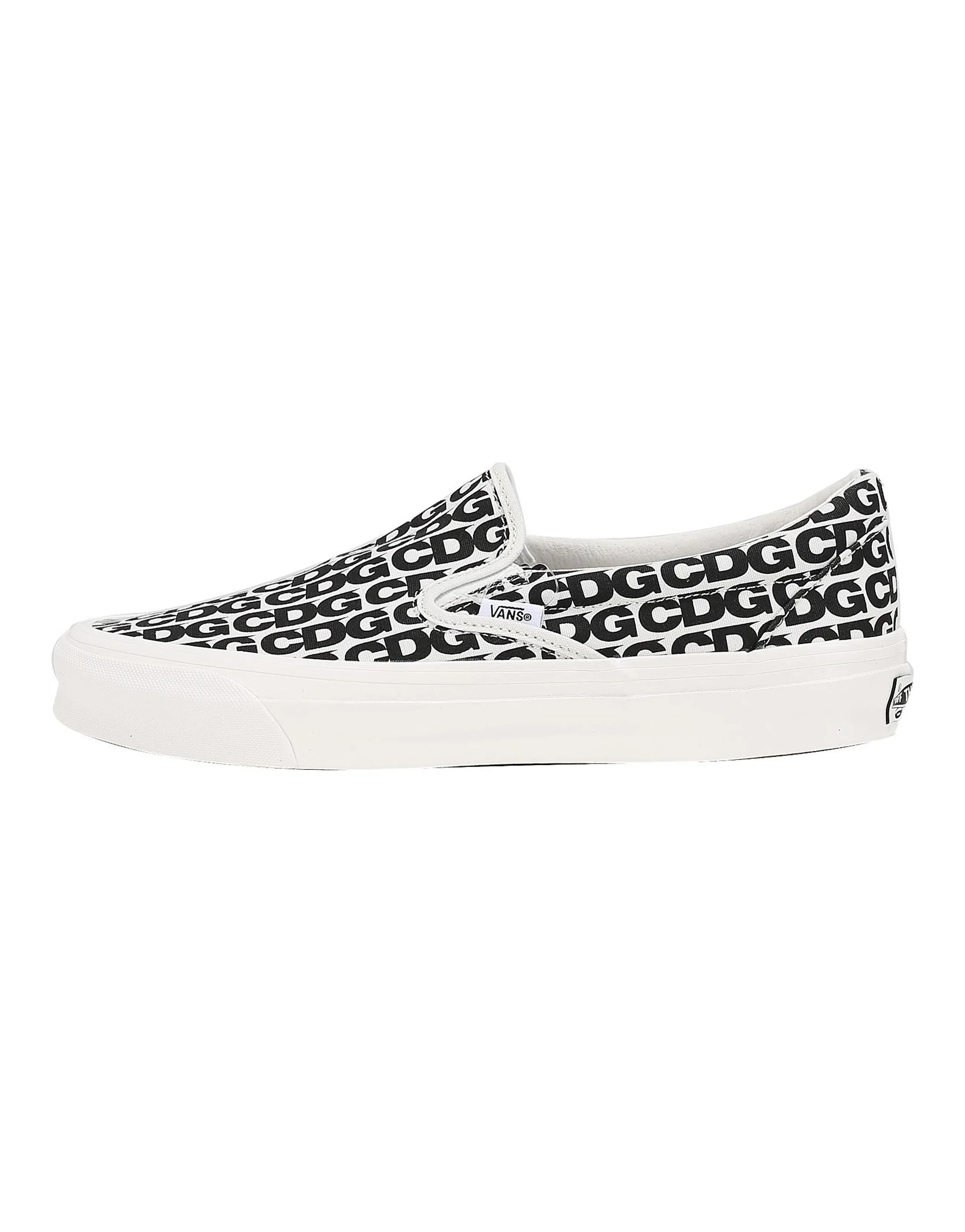 Vans Vault Slip On Lx Comme Des Garcons White Black