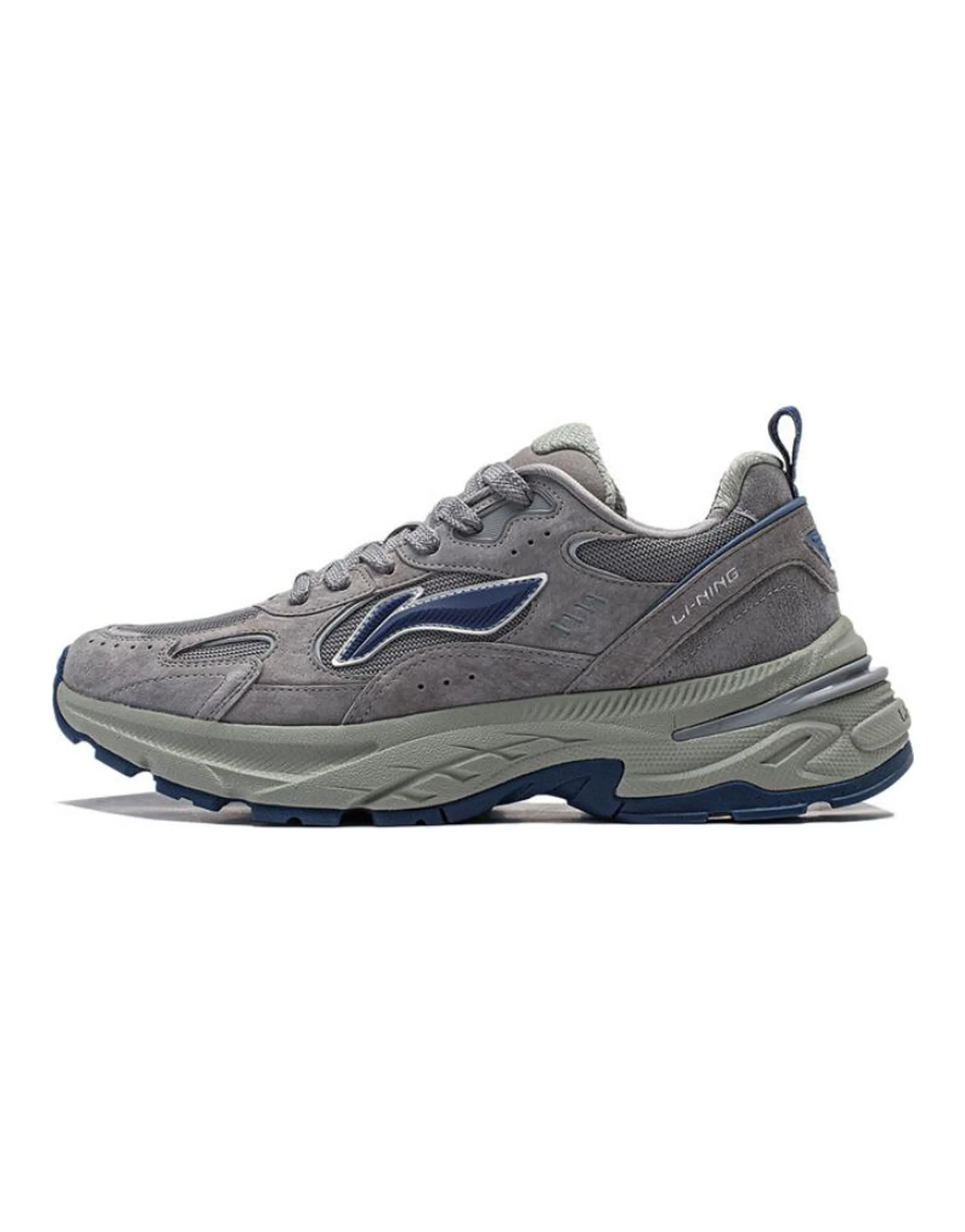 LiNing Beichen Cushioning Anti-Slip And Wear-Resistant Support Low-Top Casual Shoes Men's Gray