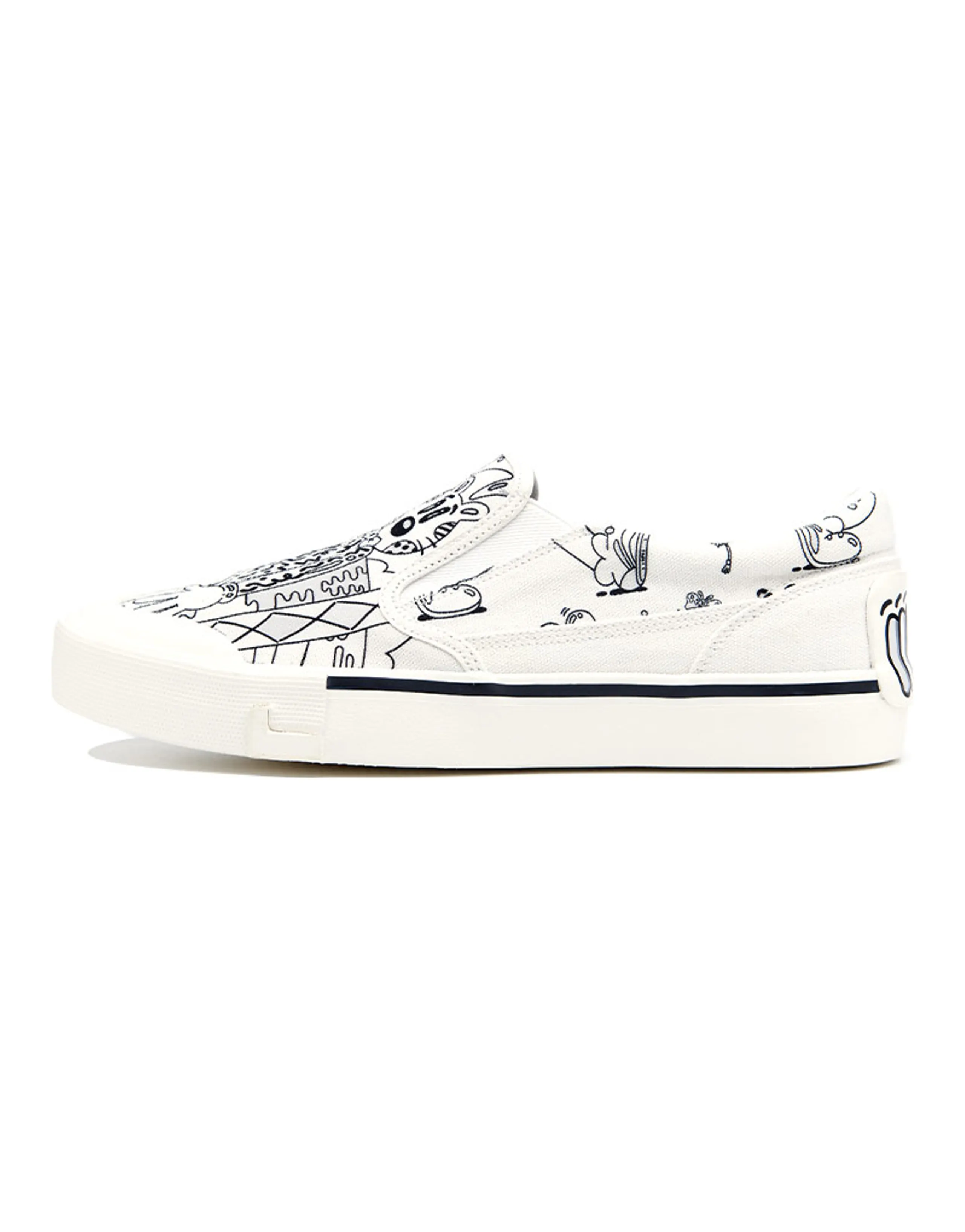 LINING Boogle X Steven Harrington Skate Shoes 'White Black' Women's