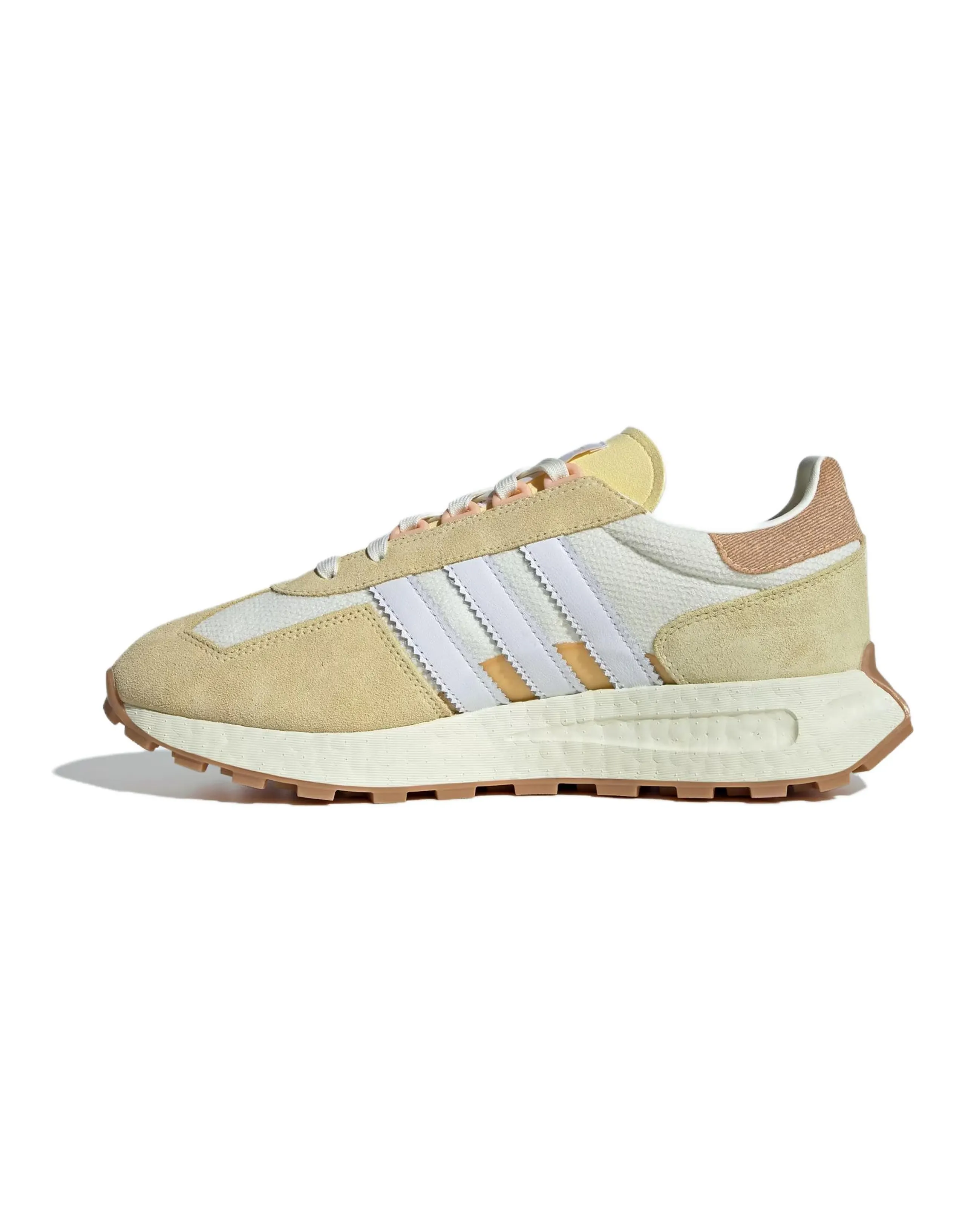 adidas Originals Retropy E5 Retro Comfortable Versatile Fabric Cushioning Wear-Resistant Low-Top Casual Running Shoes Women's Off White Yellow