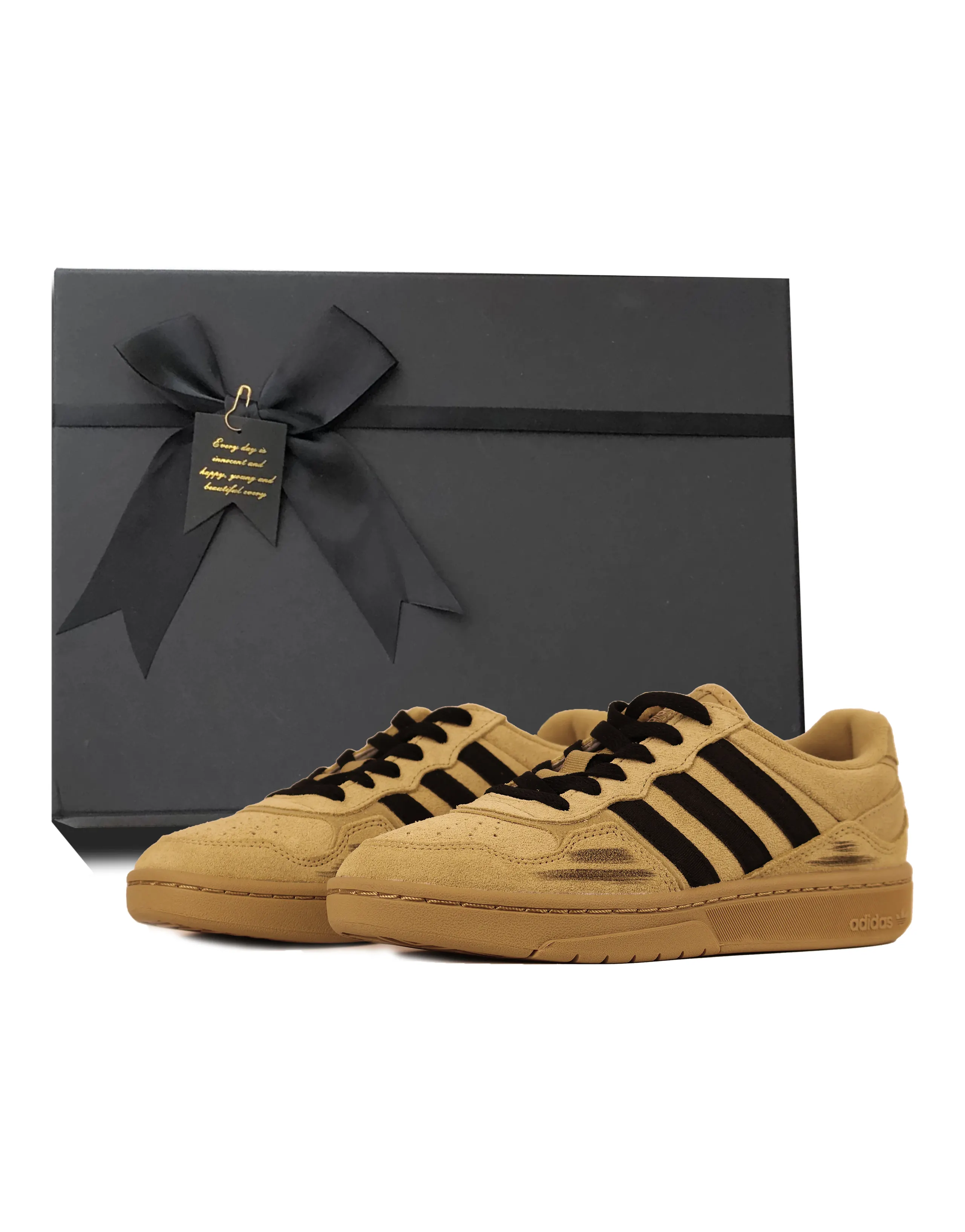 adidas originals Courtic Custom 'Panda' Low-Top Sneakers Unisex Wheat