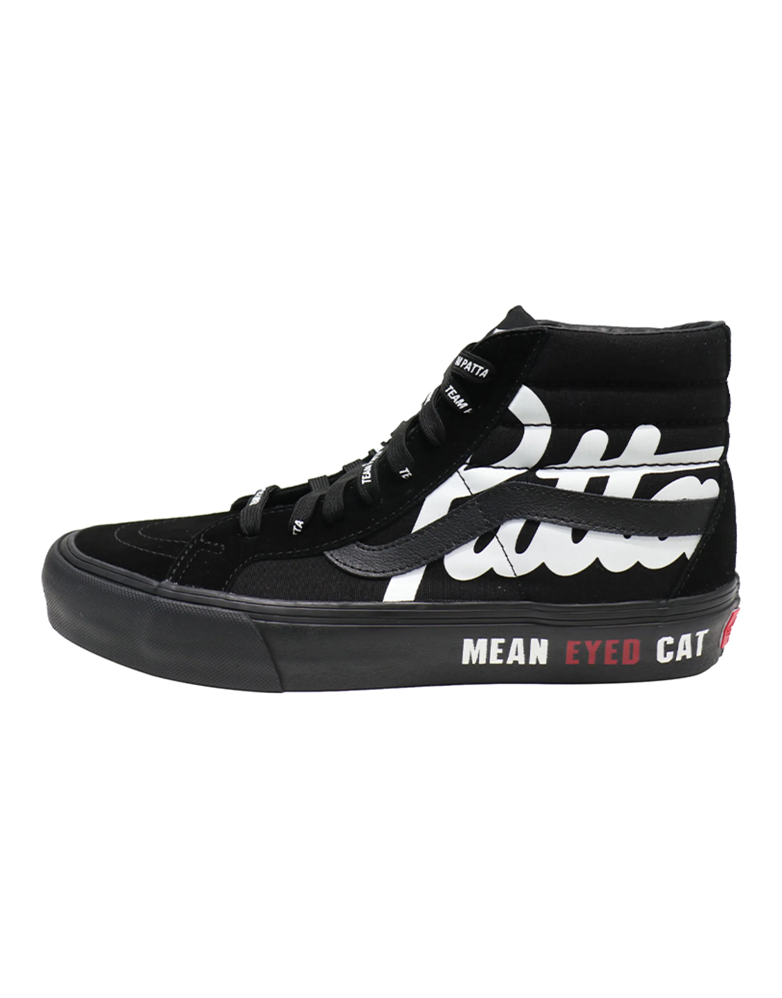 Vans Patta X Vault Sk8 Hi Reissue Vlt Lx 'Mean Eyed Cat   Black'