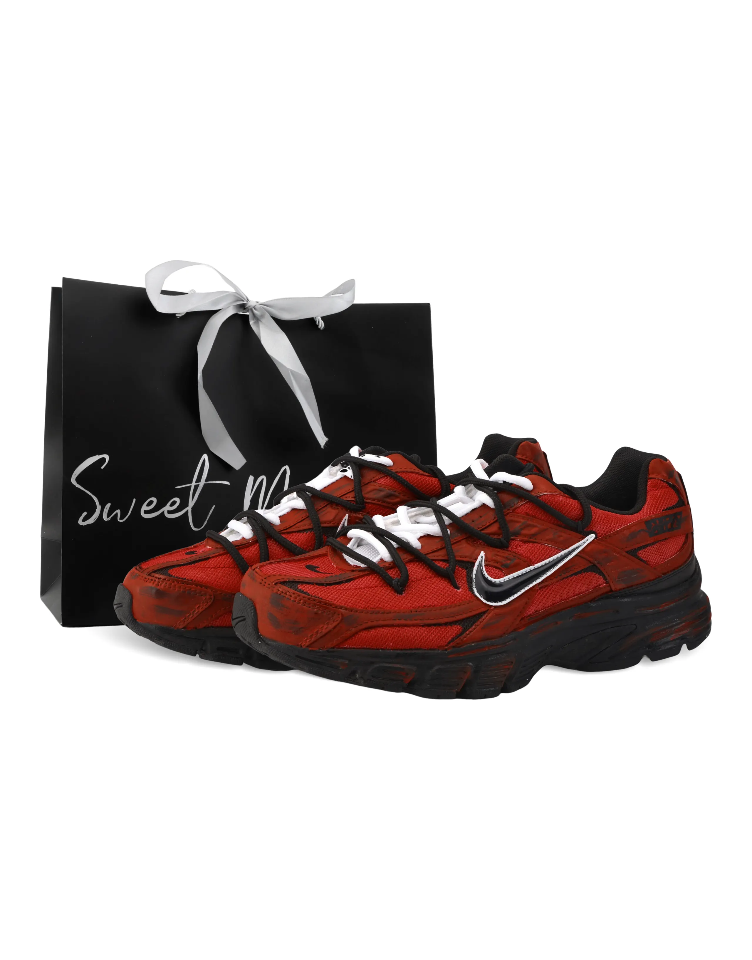 Nike Initiator 'Mars' Deconstructed Low-Top Running Shoes Unisex Red Black