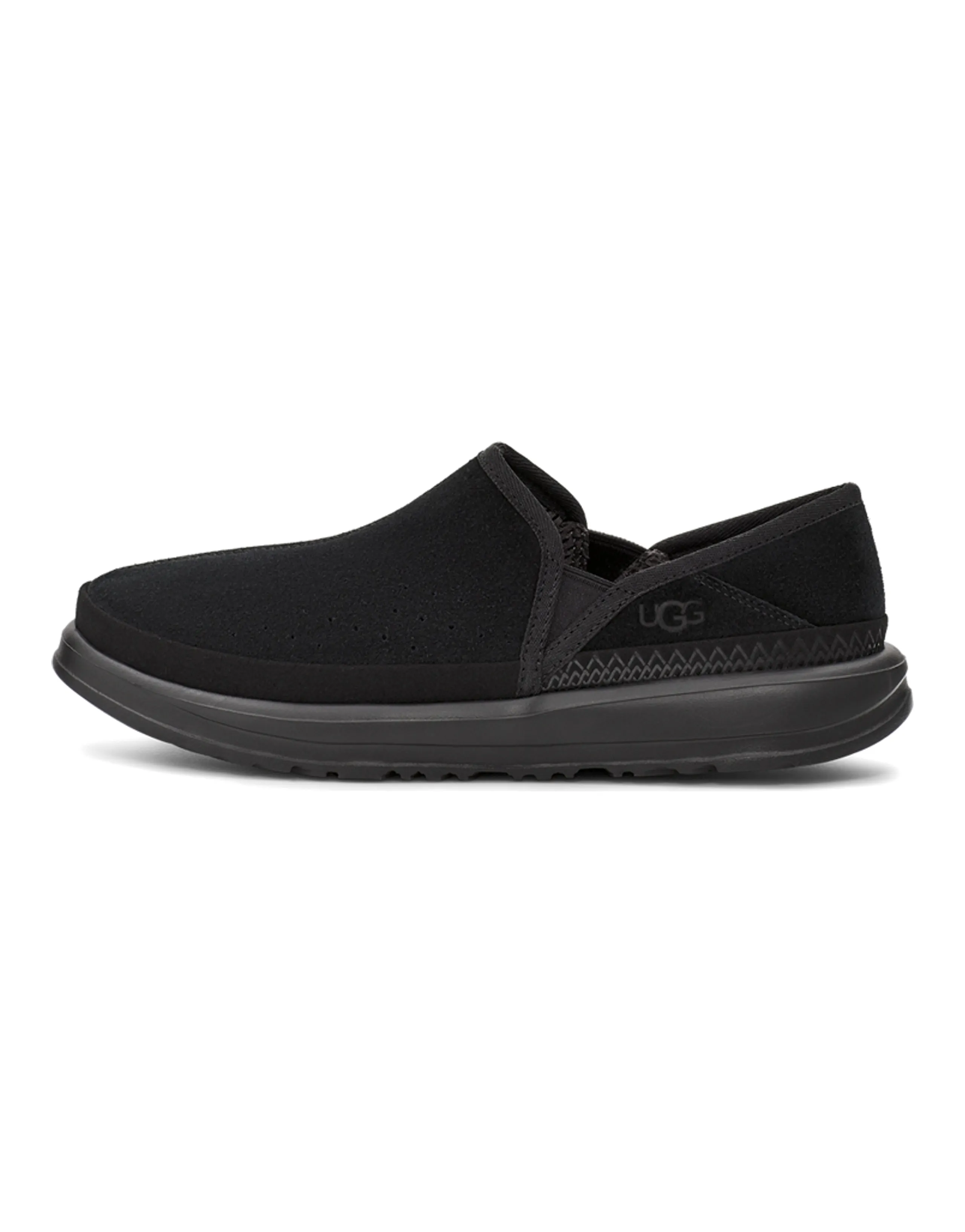 UGG Kick It Slip On Athleisure Casual Sports Shoe Black Fleece Lined