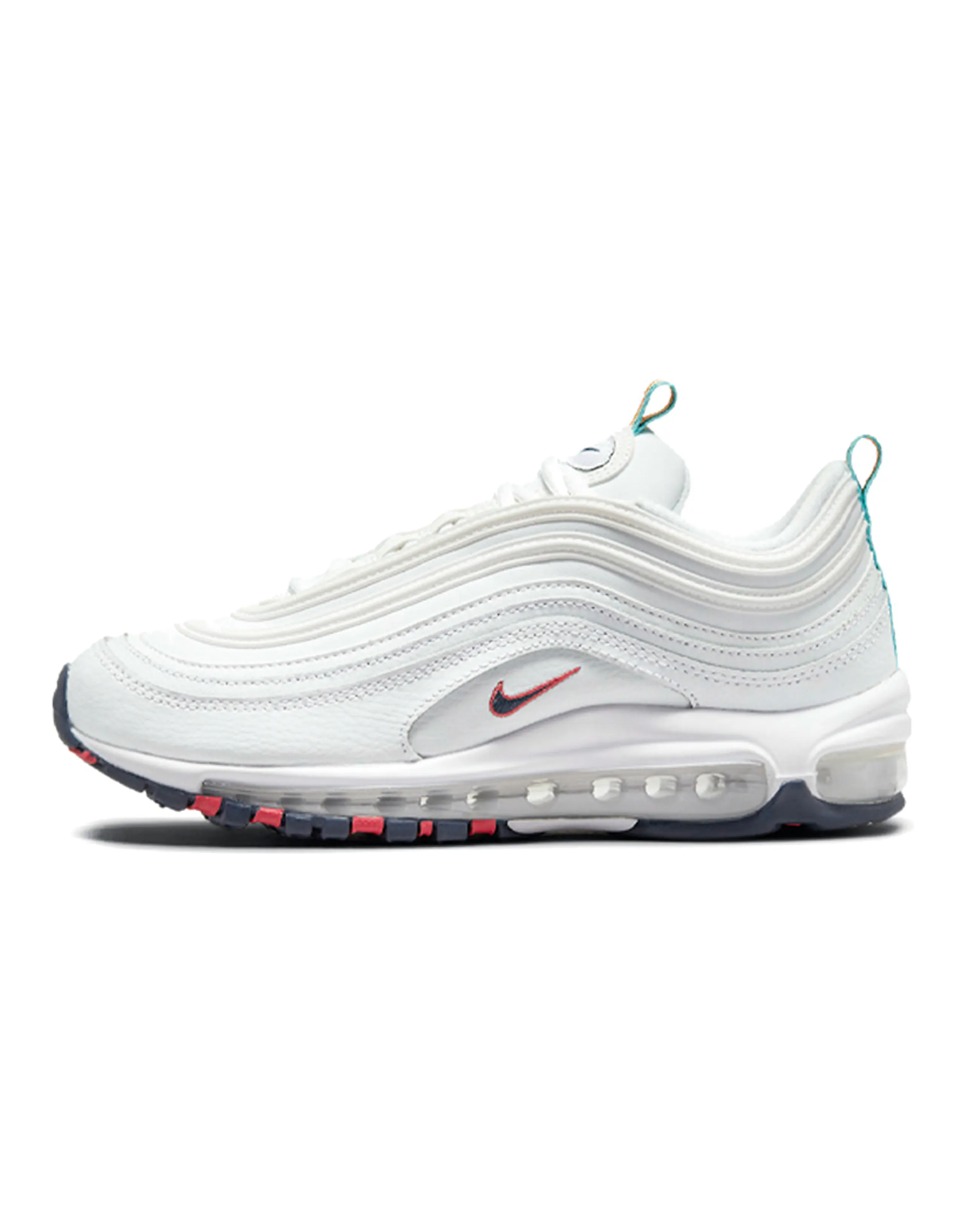 Nike Air Max 97 White Multi Color Pull Tabs Women's