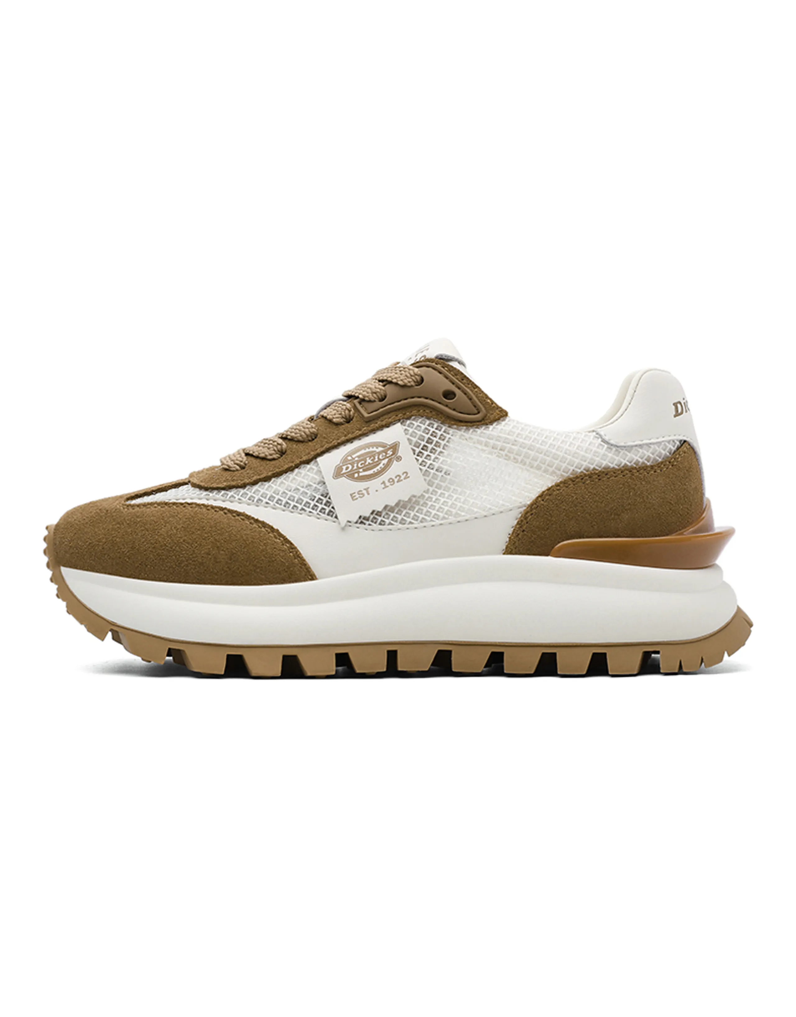 Dickies Chunky Sneakers Women's Low-Top Beige Brown