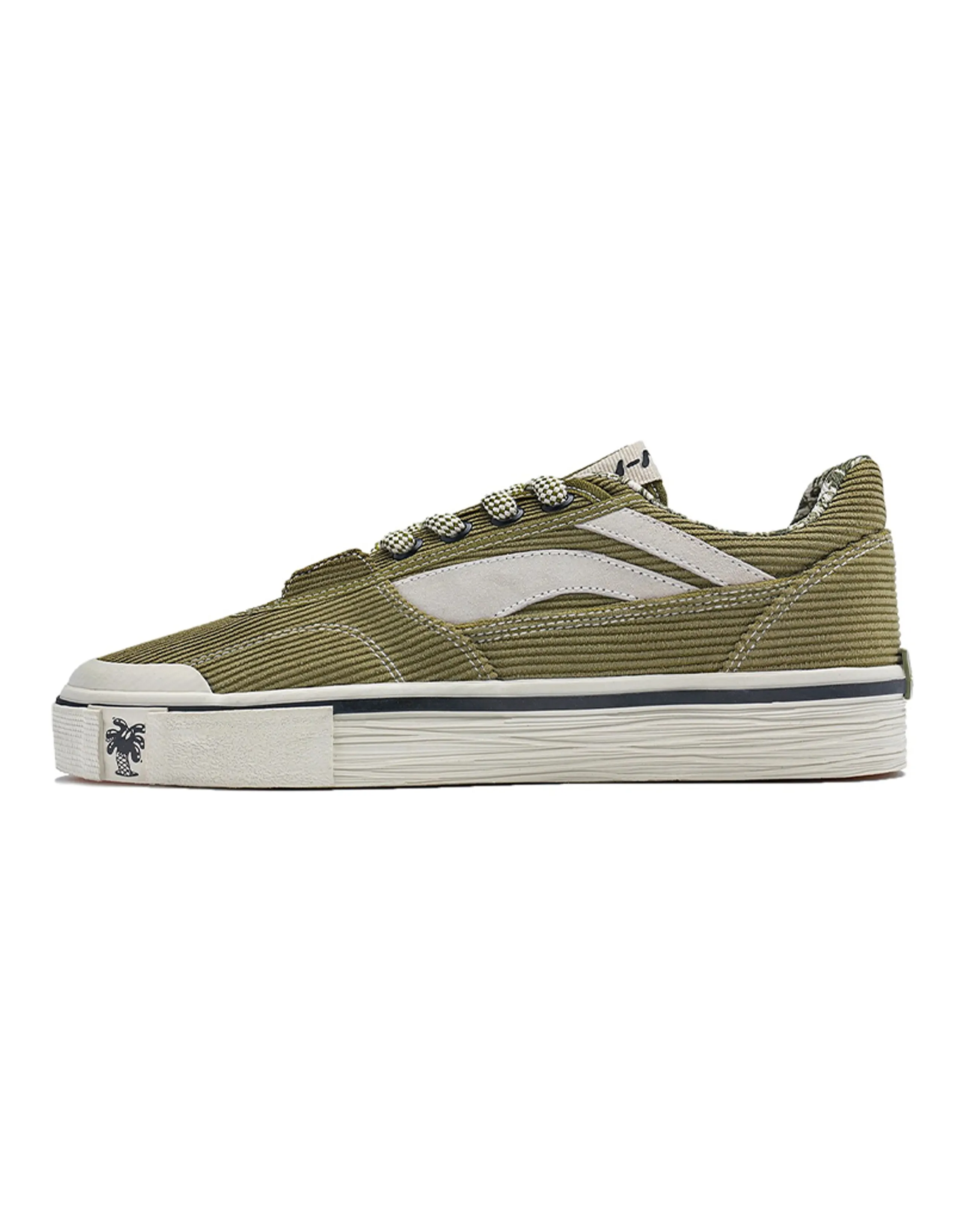 Steven Harrington x LiNing Anti-Slip And Wear-Resistant Lightweight Low-Top Skateboard Shoes Women's Pine Needle Green