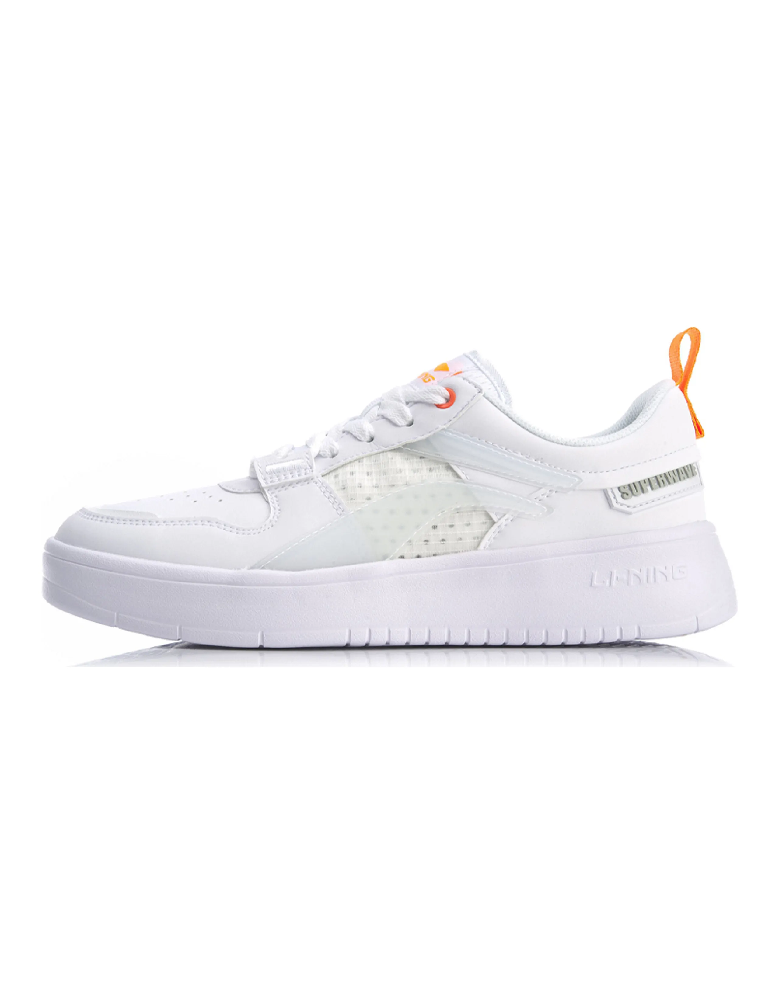 LiNing Wave Superwave Lite Lightweight And Breathable Low-Top Skateboard Shoes Men's Standard White