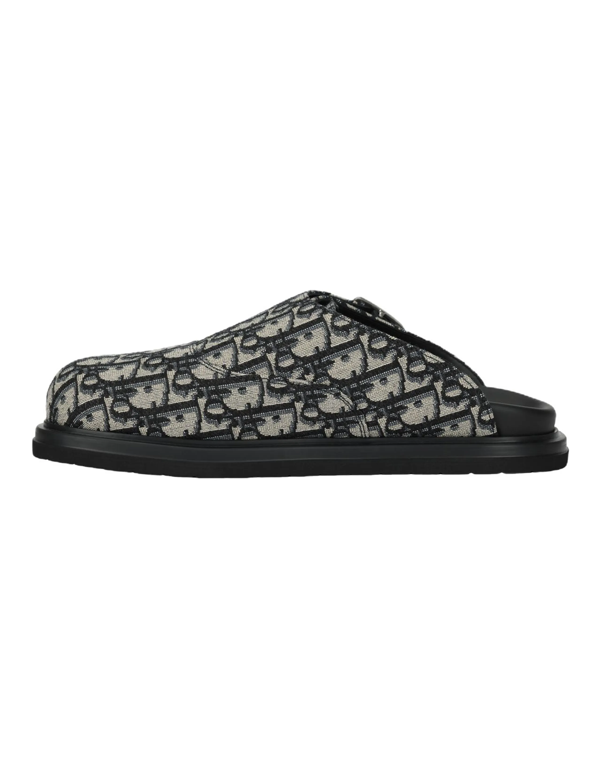 DIOR Aqua Closed Toe Slippers Men's Beige Black