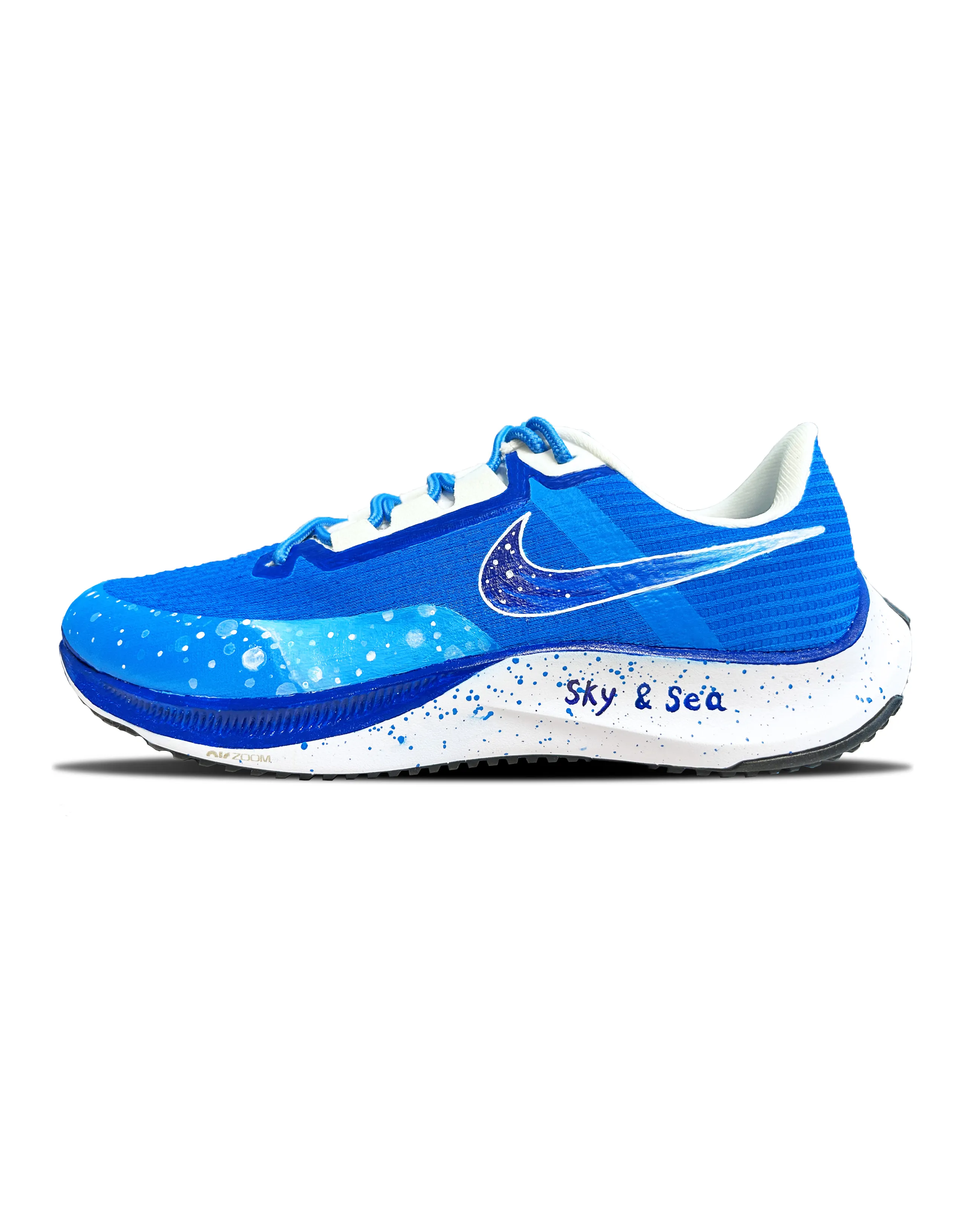 Nike Zoom Rival Fly 3 Anti-Slip Wear-Resistant Breathable Lightweight Low-Top Running Shoes Men's Blue