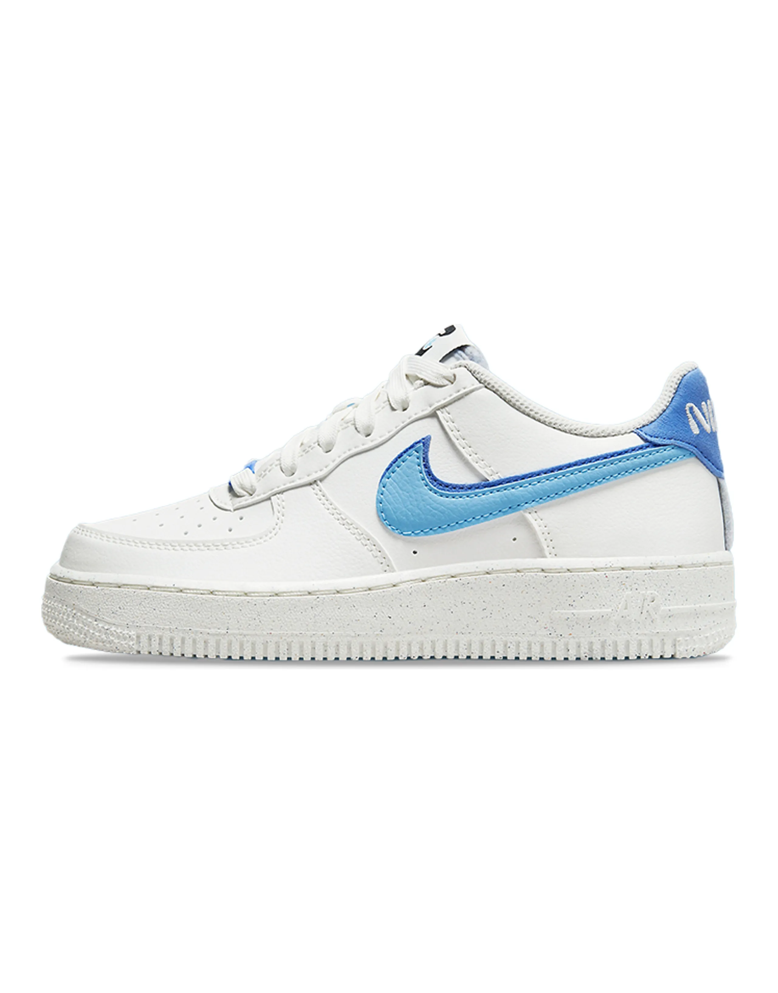 Nike Air Force 1 Low 82 Double Swoosh White Medium Blue GS