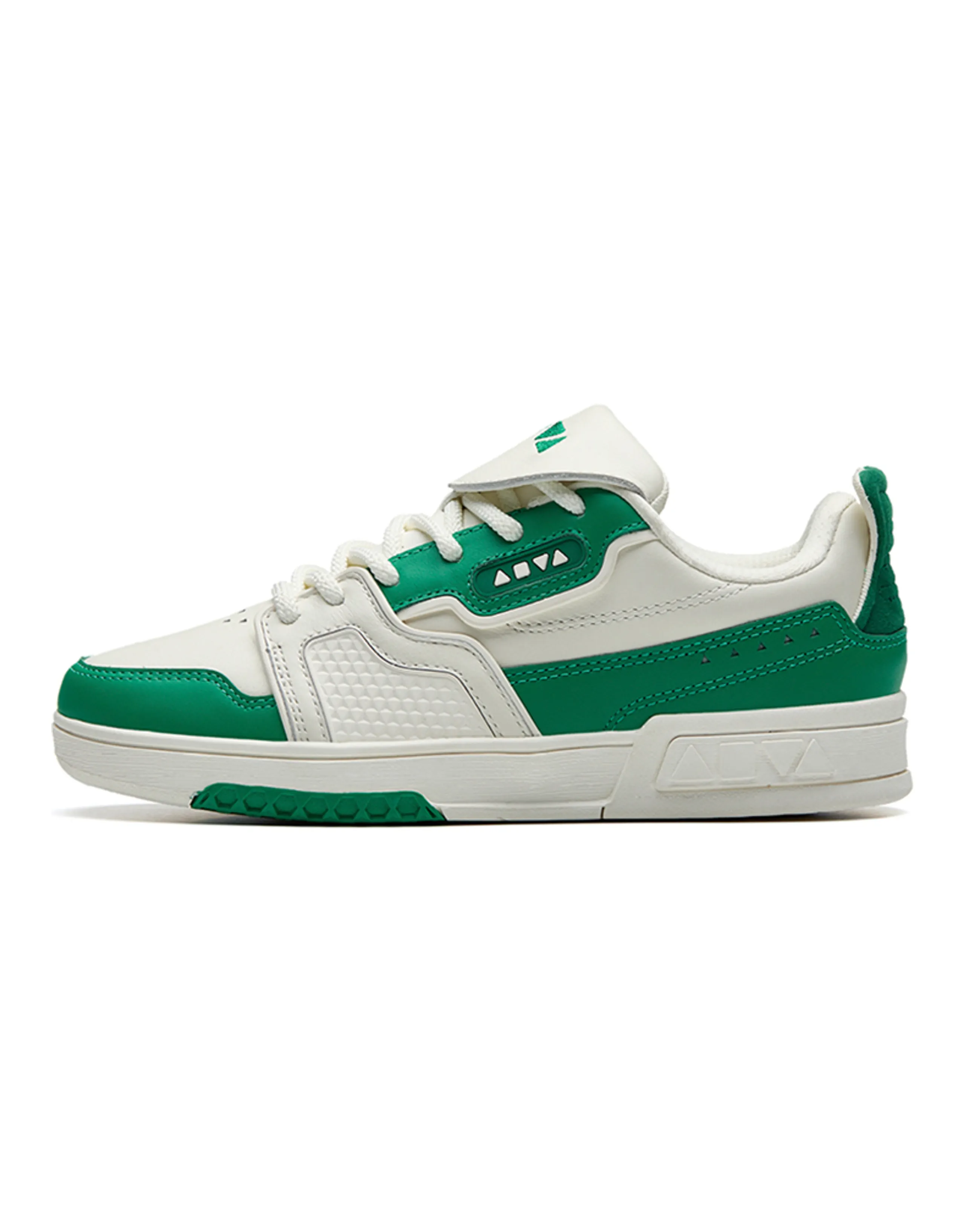 Anta Anti-Slip Wear-Resistant Low-Top Skateboard Shoes Women's White Green
